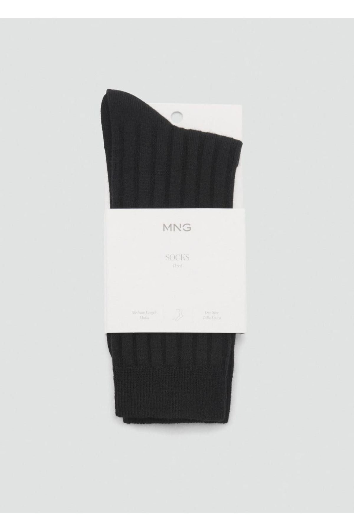 MANGO Woman-Socks with Wool Blend Twill 3