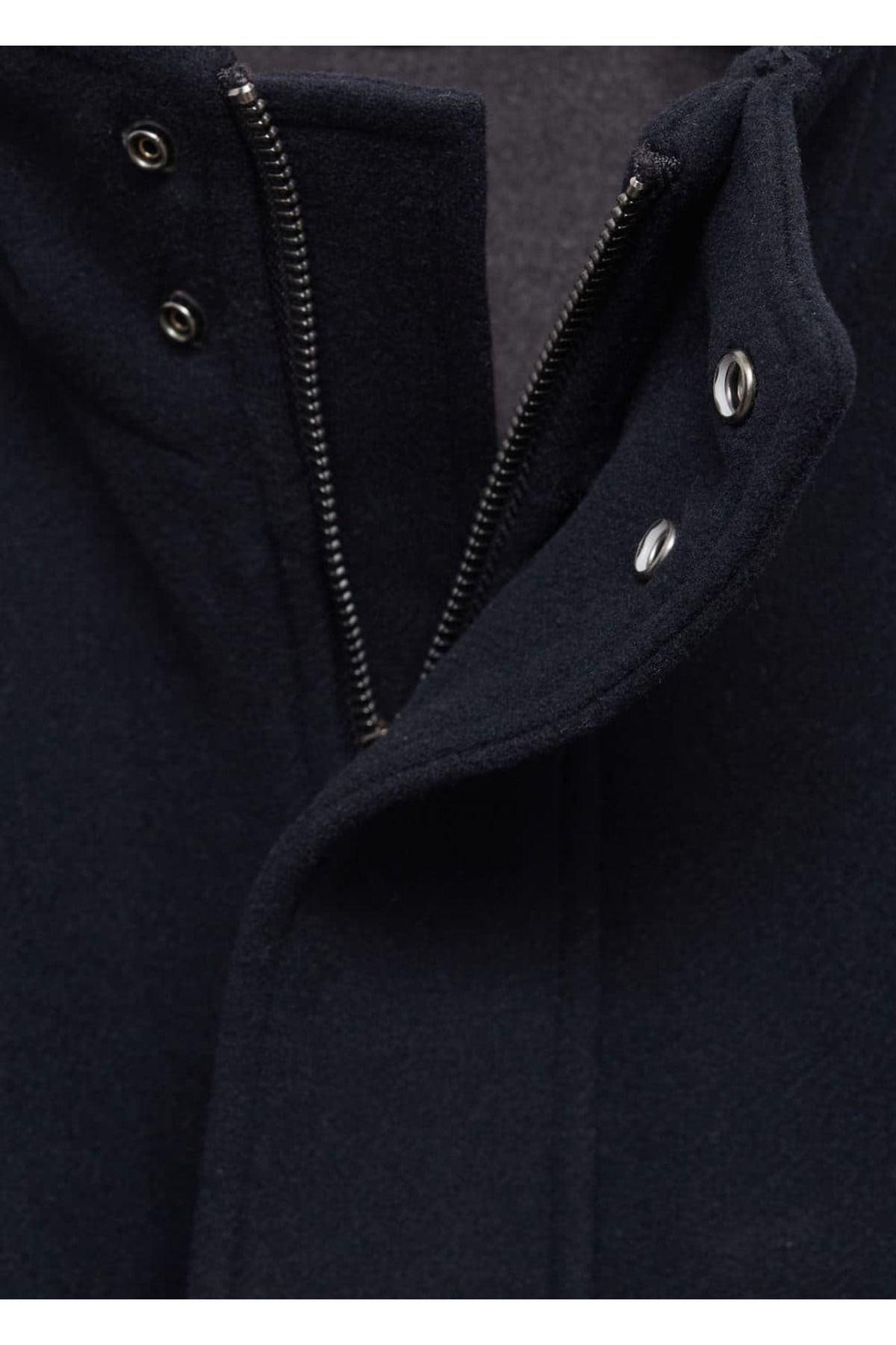 MANGO Man-Quilted Wool Inner Coat 8