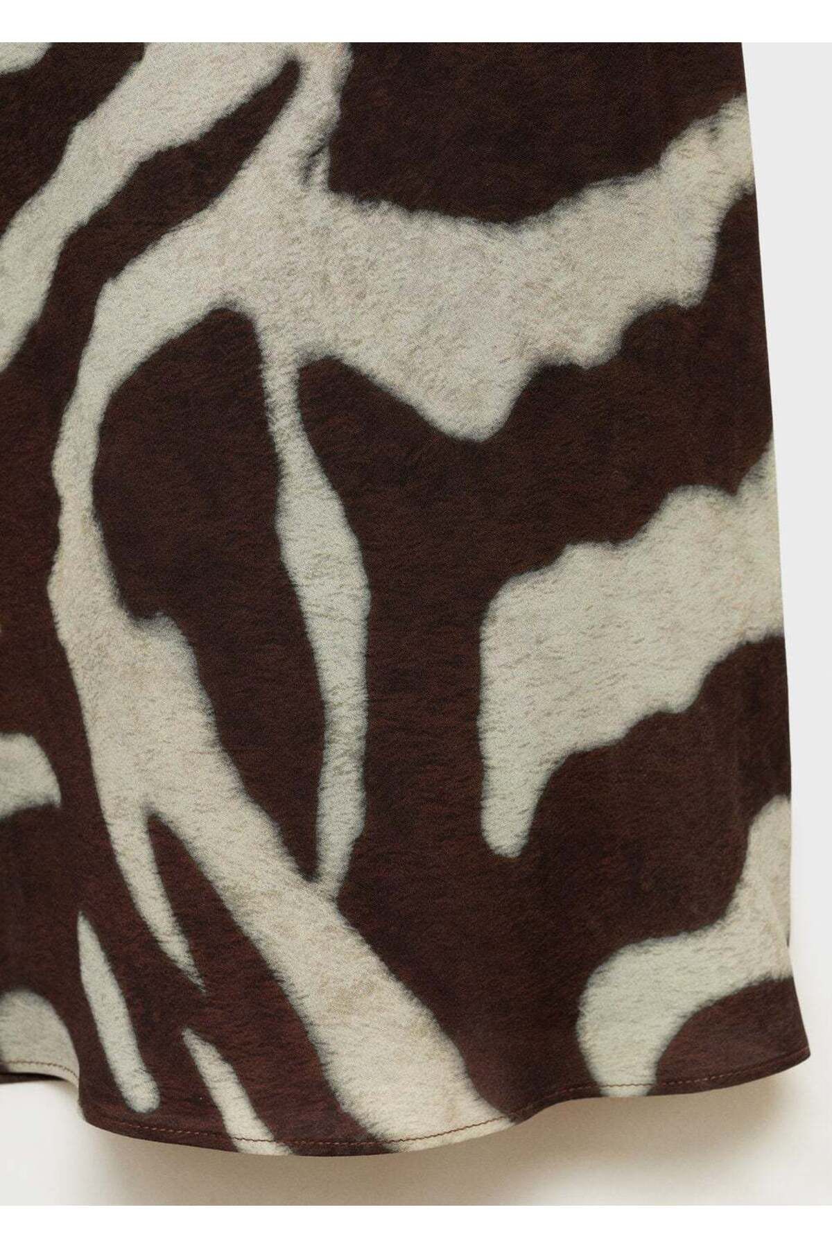 MANGO Woman-Zebra Pattern Detailed Dress 6