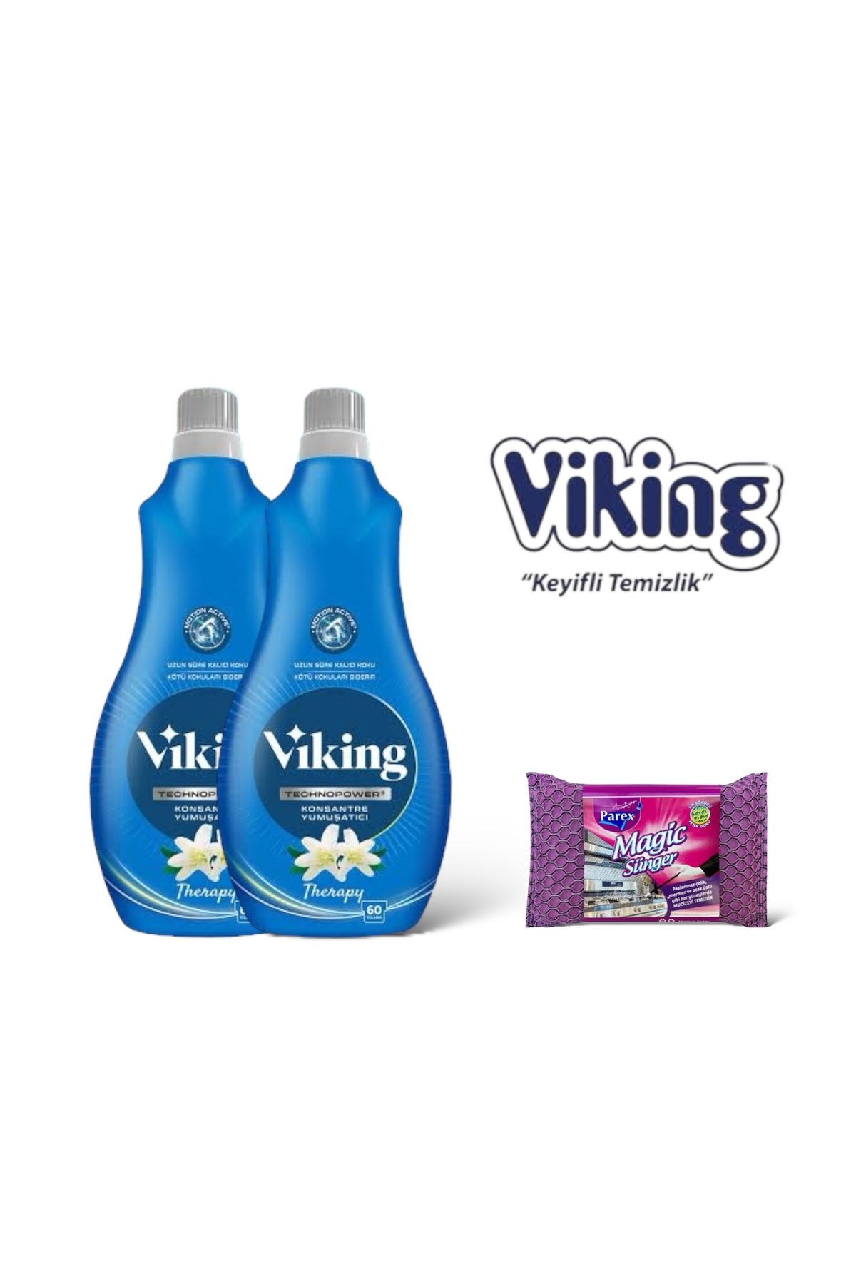 Viking Technopower 1440 ML Therapy Yumuşatıcı 2 Adet + Magic Sünger