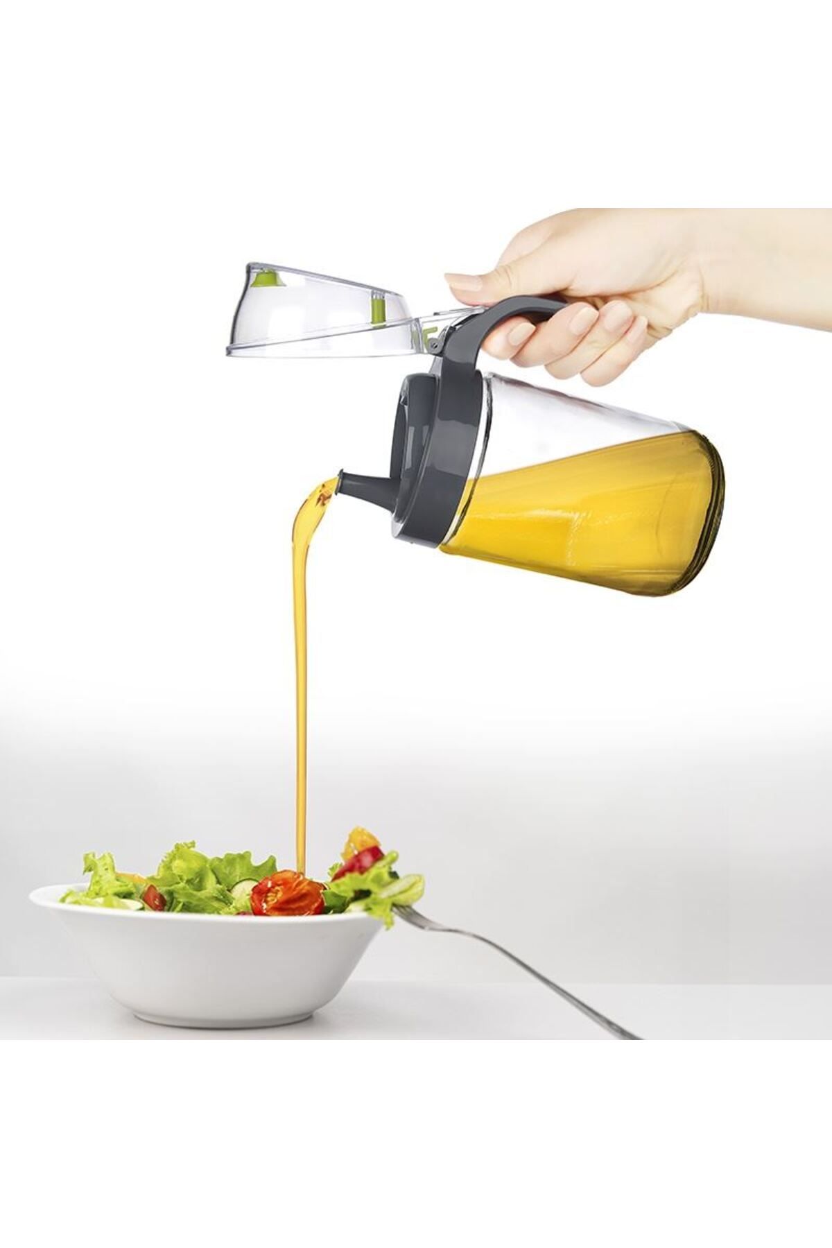 musellife Cam Yağdanlık - Kulplu Sirkelik Sosluk 660ML (491491)
