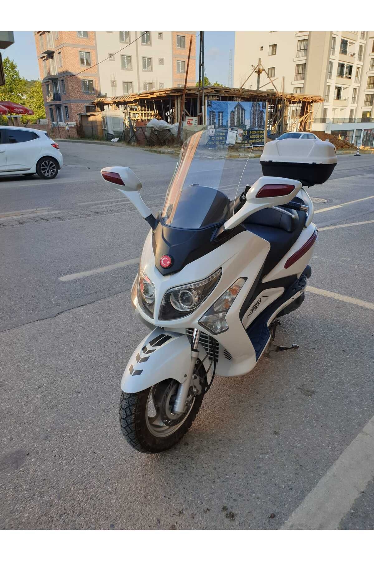 SYM Gts Evo 250 Siperlik Ön Cam 2006 2015 Model 63cm Şeffaf Renkli 4mm 10cm daha Uzun