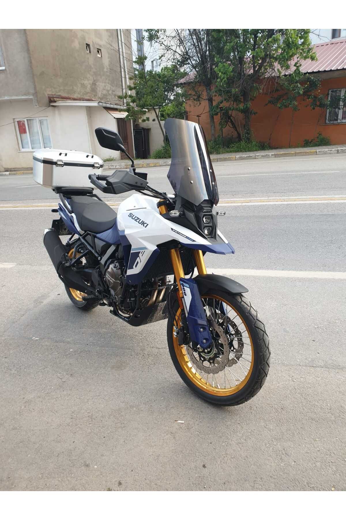 Suzuki V-strom DE 800 Siperlik Ön Cam 2023-2025 Model 50cm Siyah Renkli 4mm
