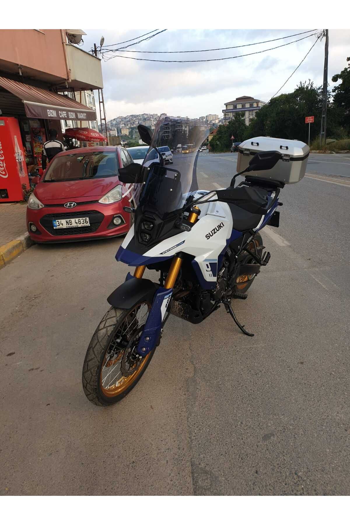 Suzuki V-strom DE 800 Siperlik Ön Cam 2023-2025 Model 50cm Füme Renkli 4mm