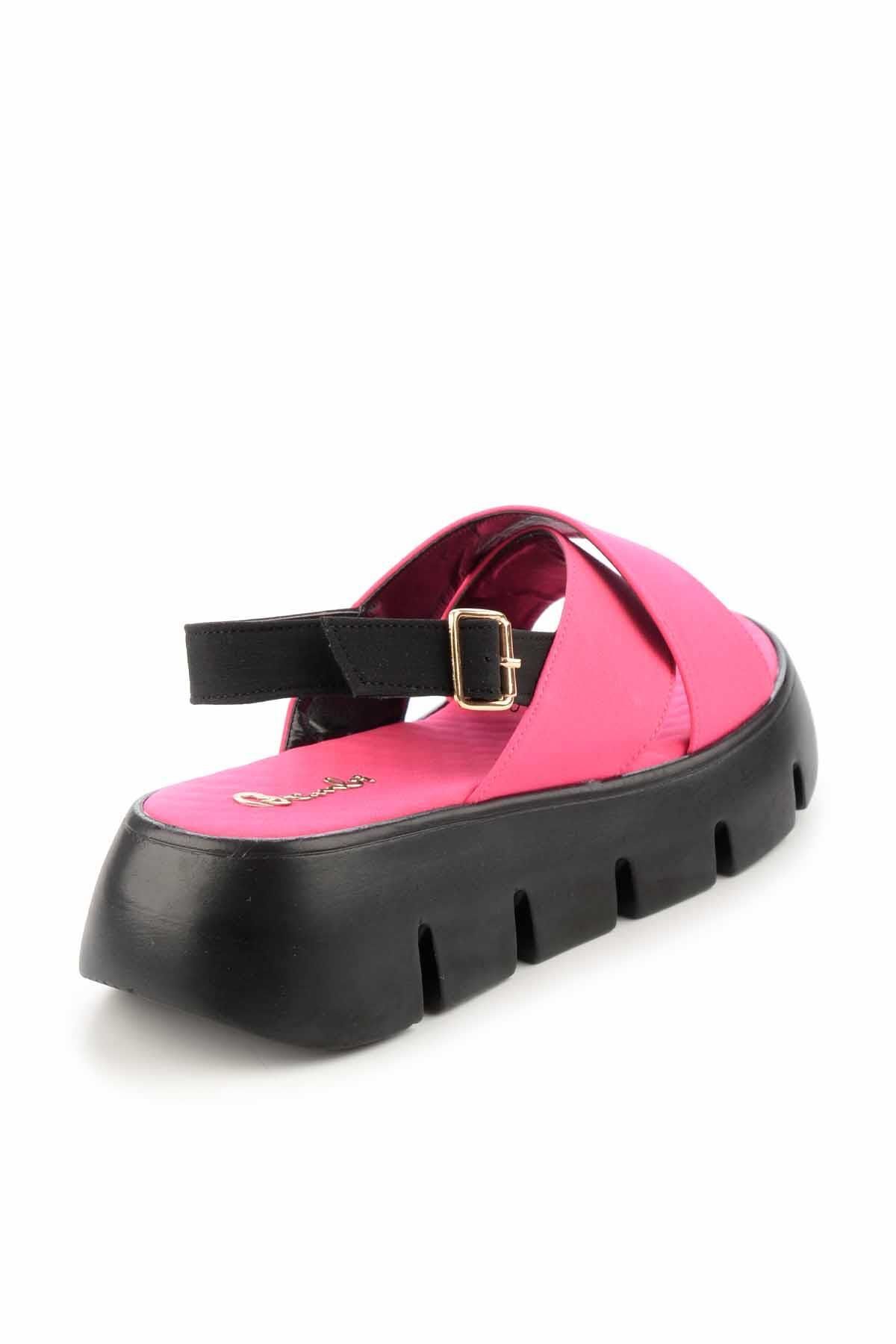 Bambi-Matte Fuchsia Satin Damen Sandalen K 05140228038 4