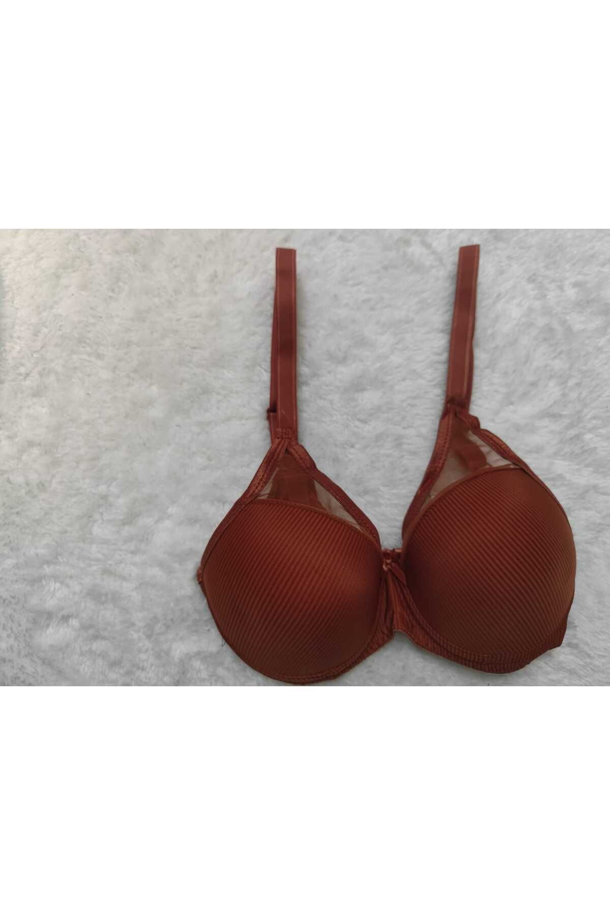alvia butik-Basic Patterned Underwire Supported Bra 2