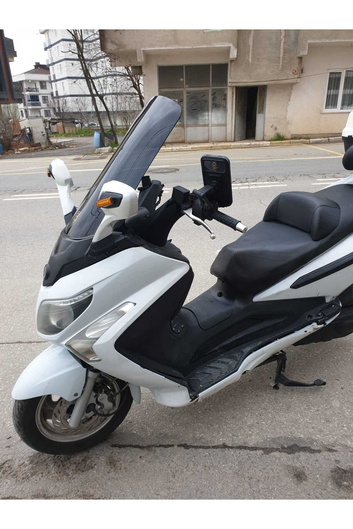 SYM Gts Evo 250 Siperlik Ön Cam 2006 2015 Model 63cm Siyah Renkli 4mm 10cm daha Uzun