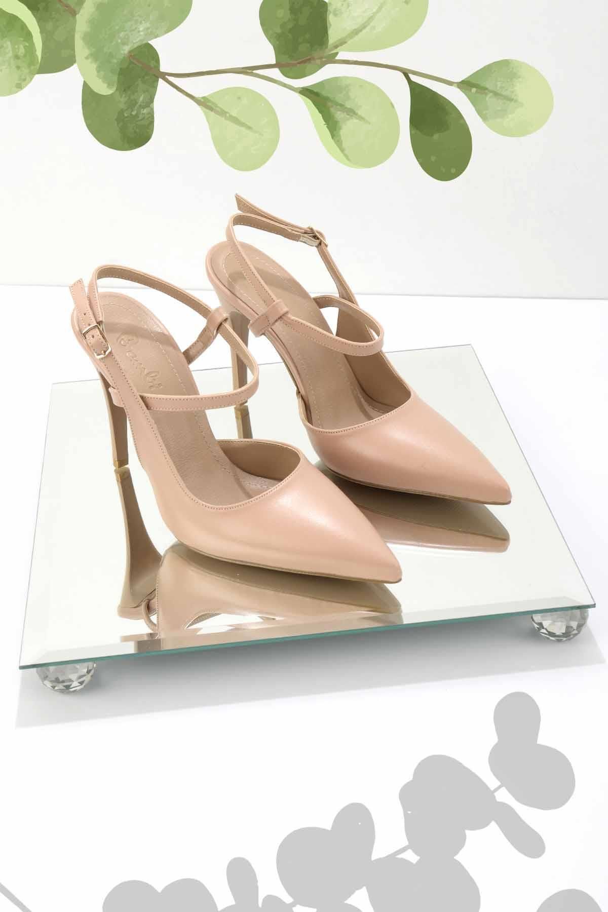 Bambi Beżowe Damskie Klasyczne Buty Na Obcasie01237179009 Kobieta - 40