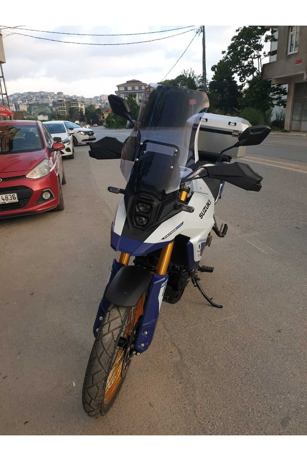 Suzuki V-strom DE 800 Siperlik Ön Cam 2023-2025 Model 50cm Füme Renkli 4mm