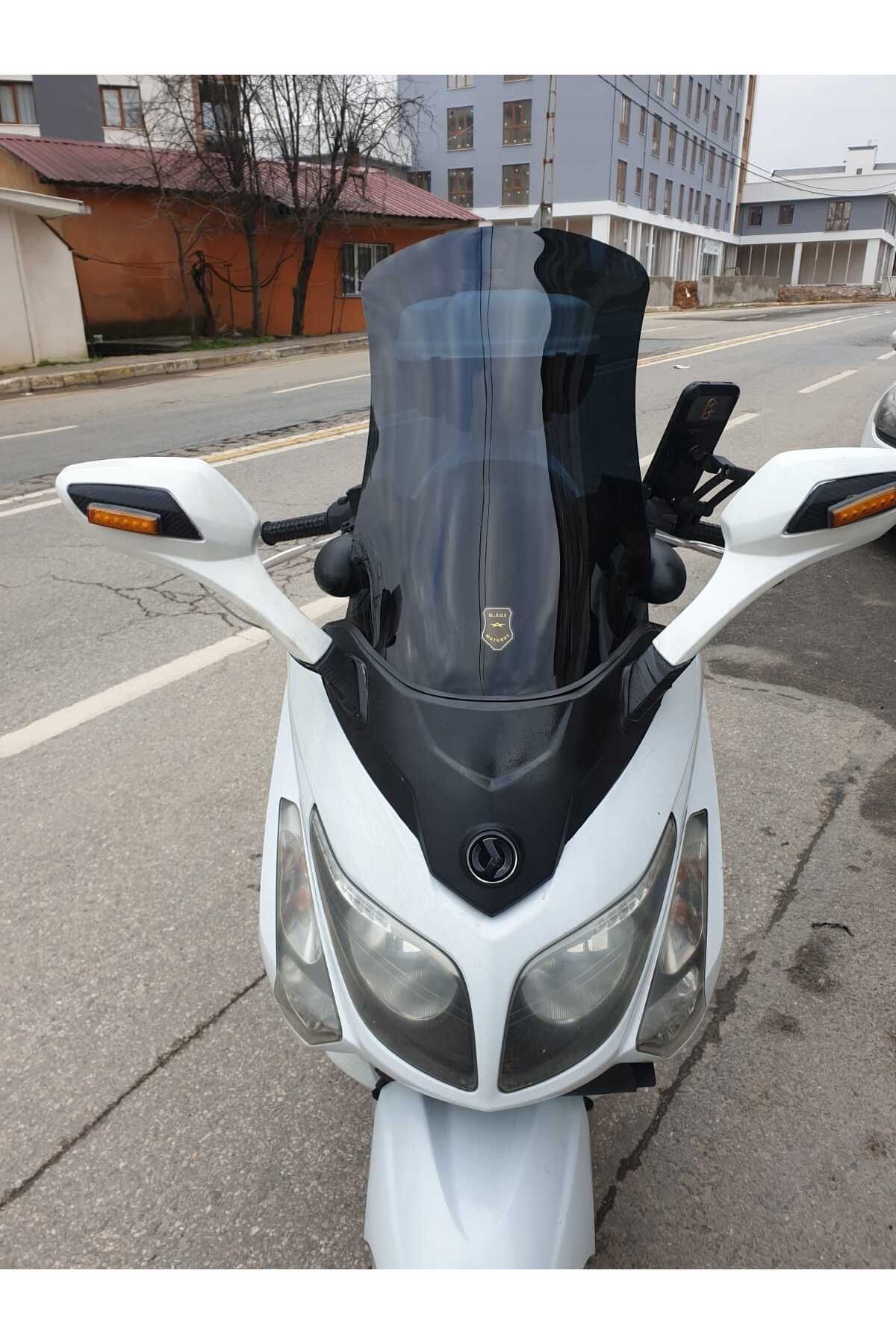 SYM Gts Evo 250 Siperlik Ön Cam 2006 2015 Model 63cm Siyah Renkli 4mm 10cm daha Uzun