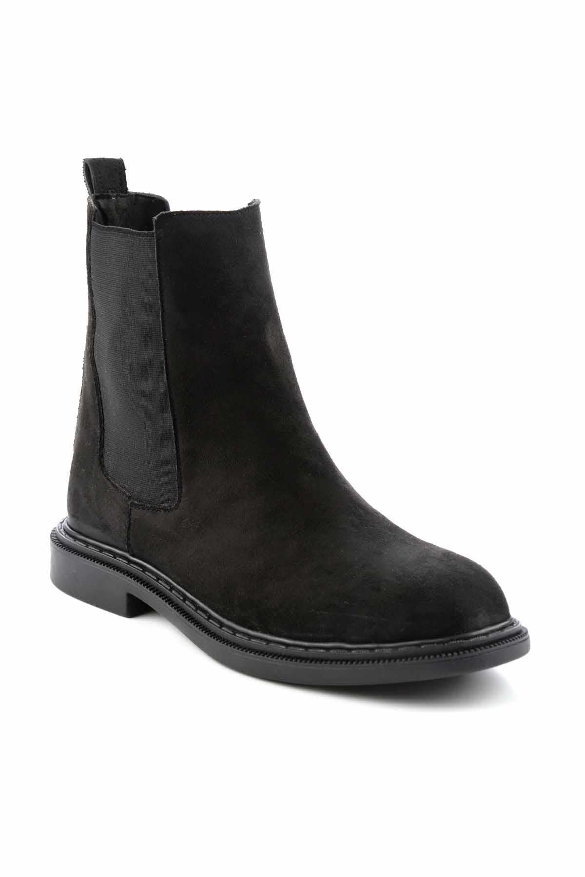 Bambi-Czarne zamszowe buty damskie i botki02640010202 3