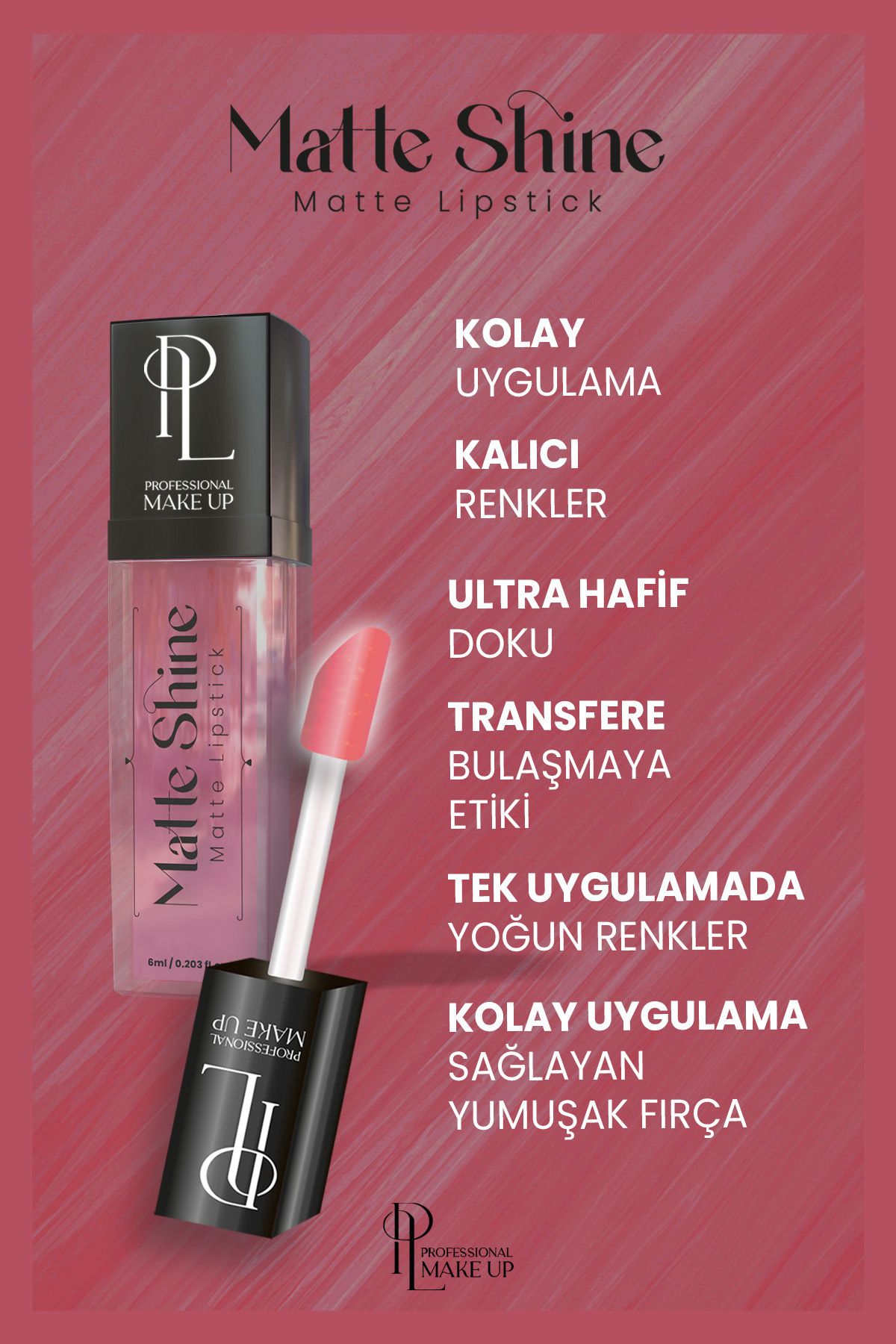 Pinky London Matte Shıne Lıpstıck - 104-4