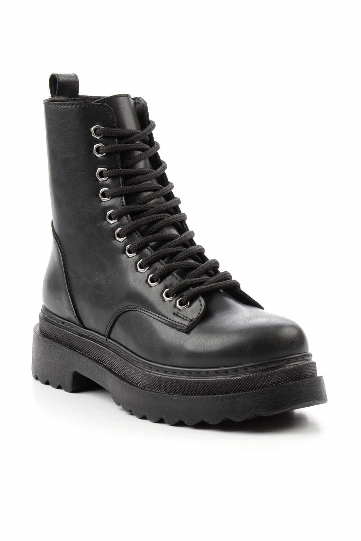 Siyah Kadın Bot & Bootie K02377520109 - 3