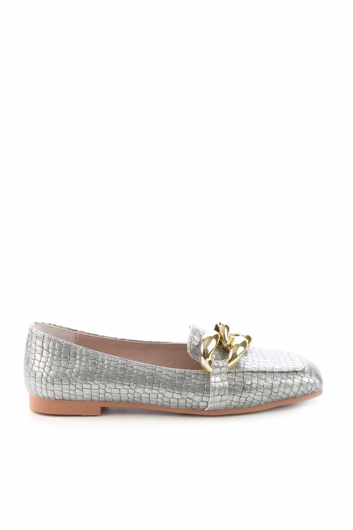 Bambi-Lame Crocodile Women's Loafers K01641166311 2