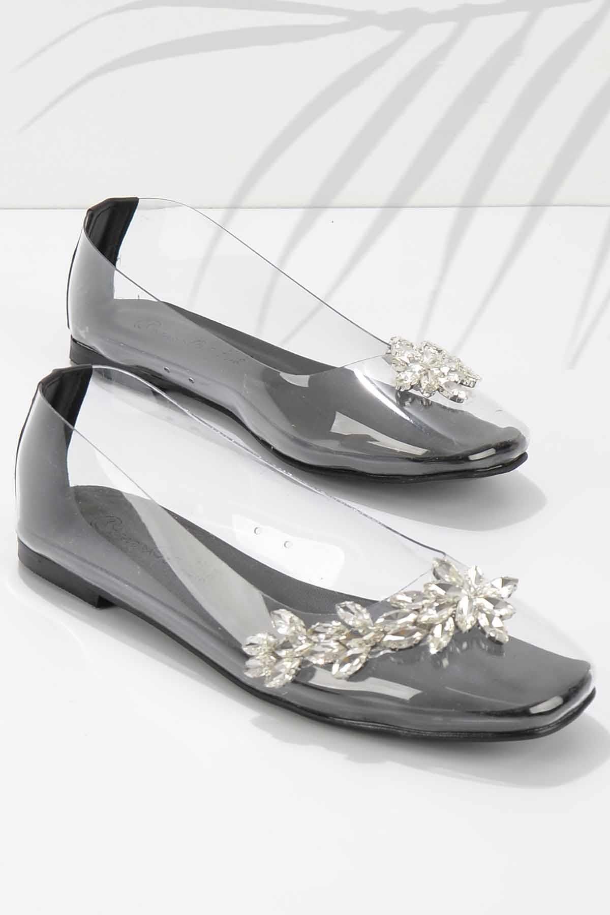 Bambi Czarne Baleriny Damskie Pvc Ballerina01503520423 Kobieta - 36