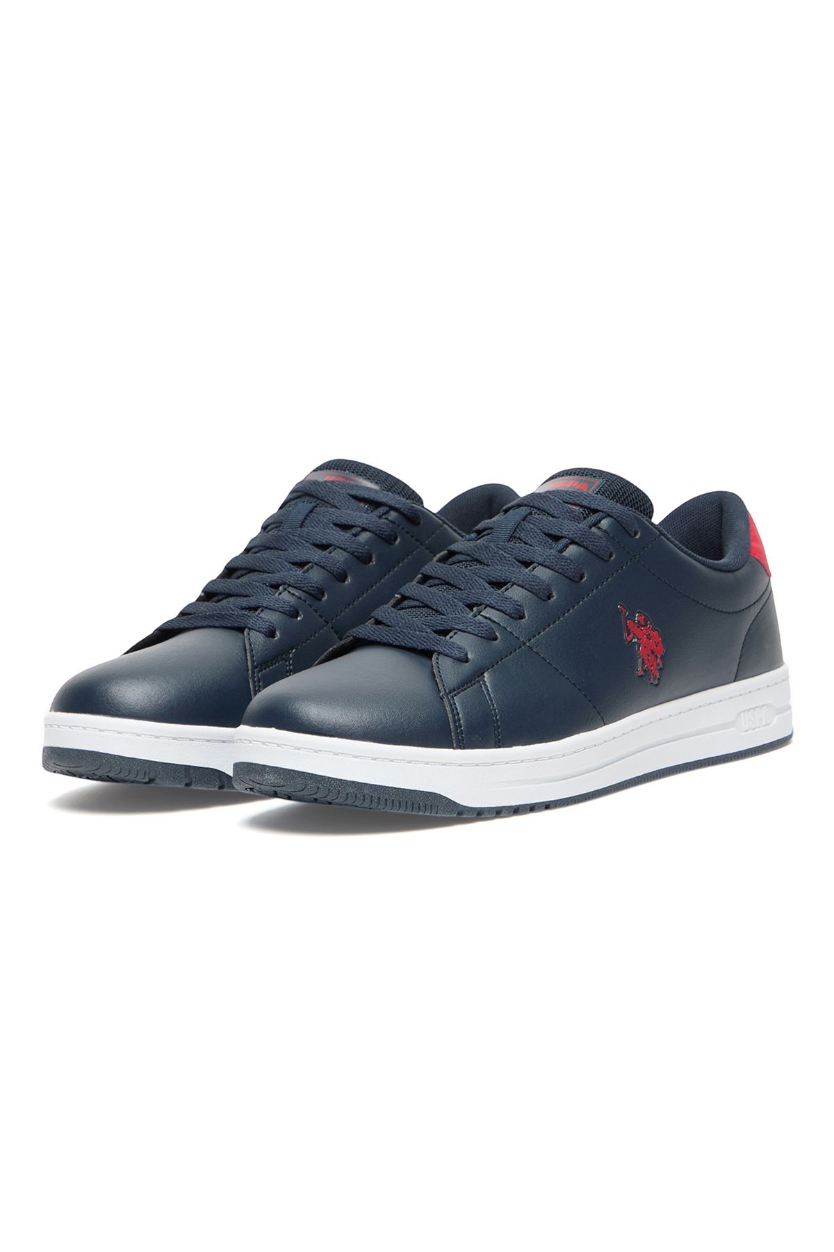 U.S. Polo Assn.-Men's Navy Low-Top Sneakers -Lightweight Stylish Lace-Up Design with Comfort Cushioned Sole 3