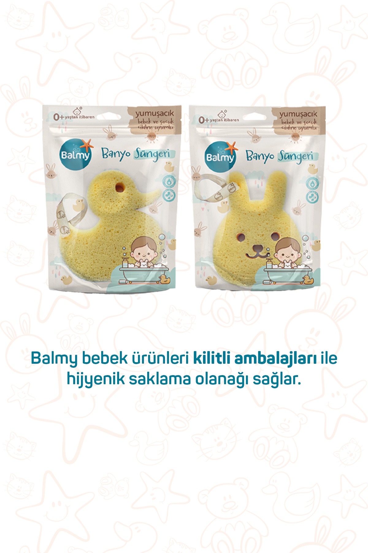 Balmy 2'li Bebek Banyo Seti-Tavşan/Ördek fotoğrafı 6 (önizleme)