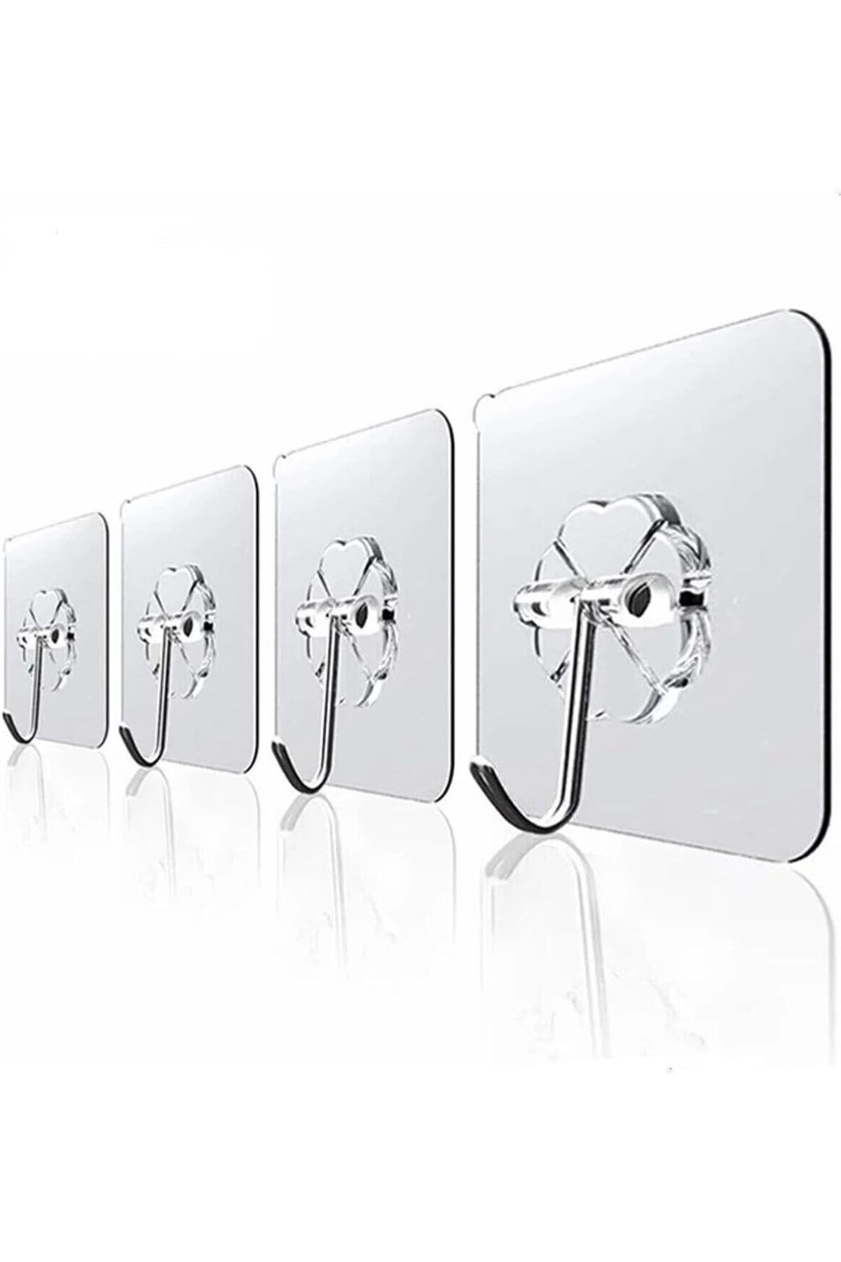 STOREMAX srhtDS Haus Askı Askılık 10 Adet Güçlü Şeffaf Duvar Askısı Askılığı Yapışkan Vantuz K
