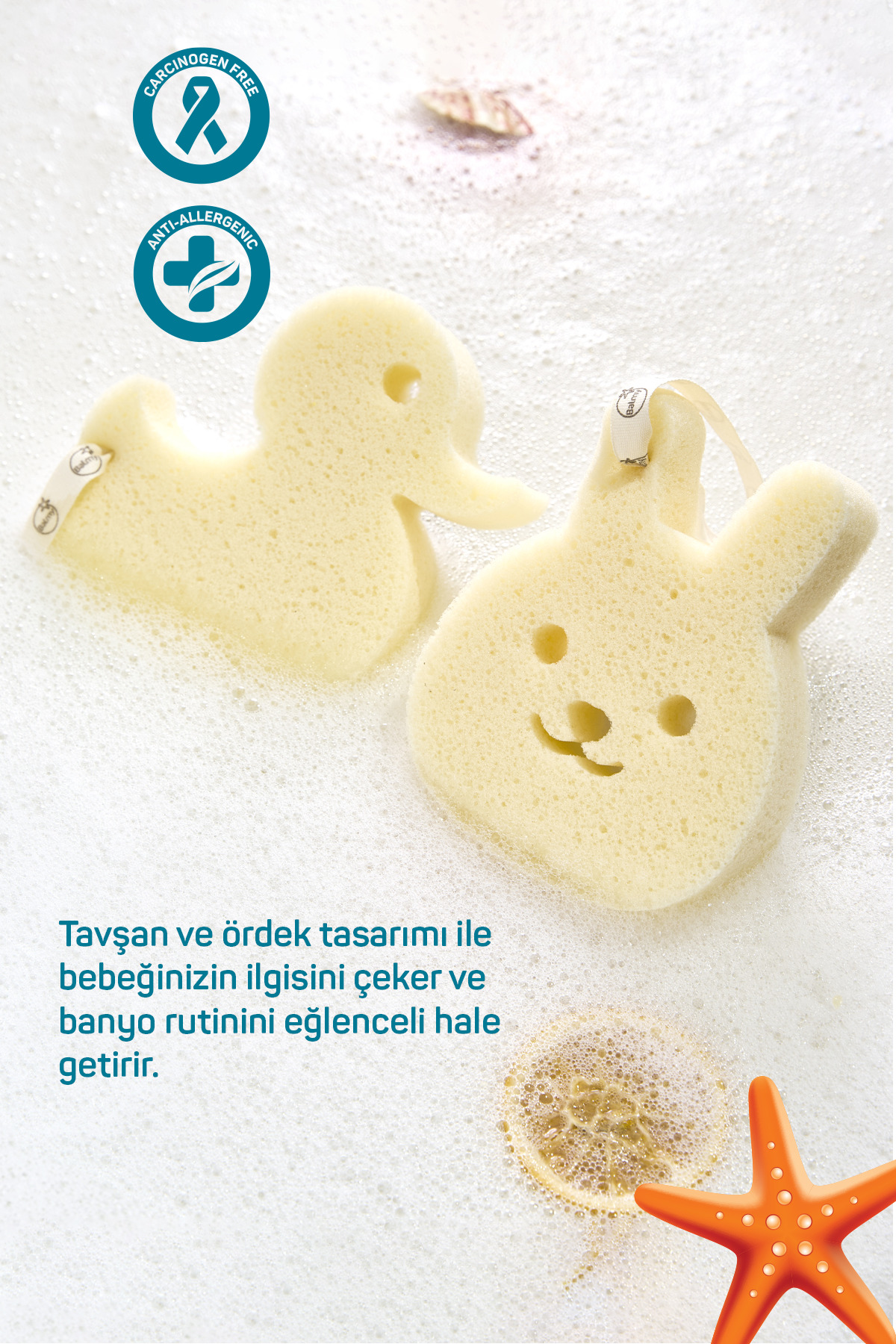 Balmy 2'li Bebek Banyo Seti-Tavşan/Ördek fotoğrafı 3 (önizleme)