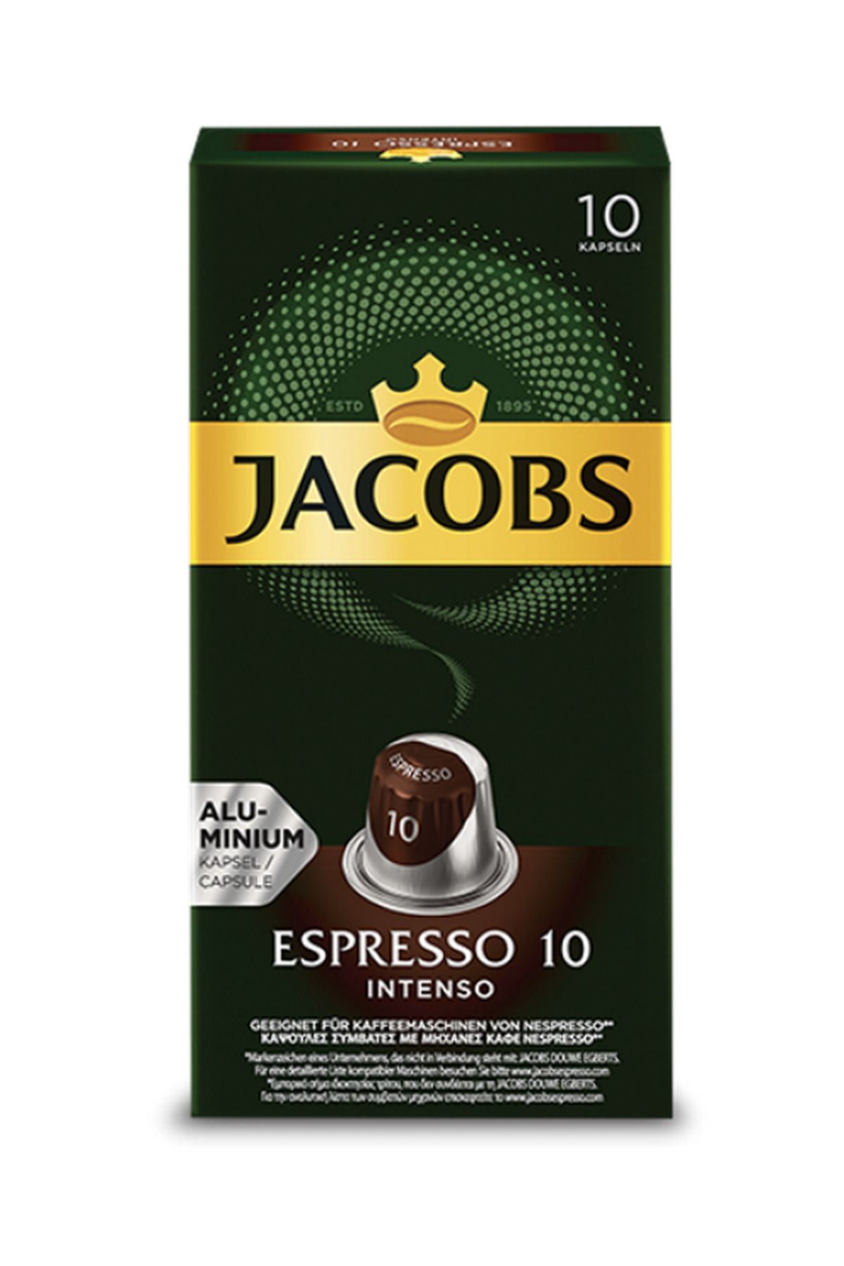 Jacobs Espresso 10 Intenso Kapsül Kahve 10 lu 555134