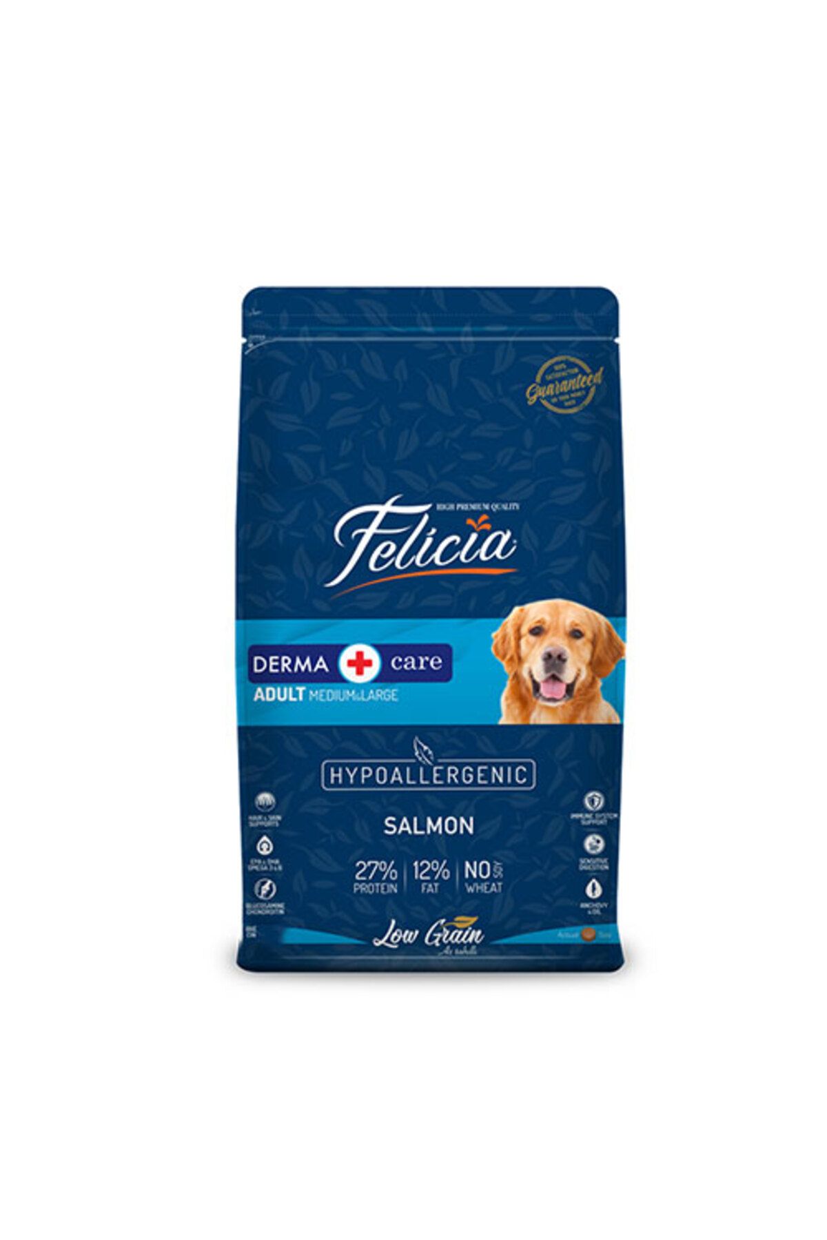 Felicia Hypoallergenic Medium Large Somonlu Düşük Tahıllı Yetişkin Köpek Maması 15 Kg