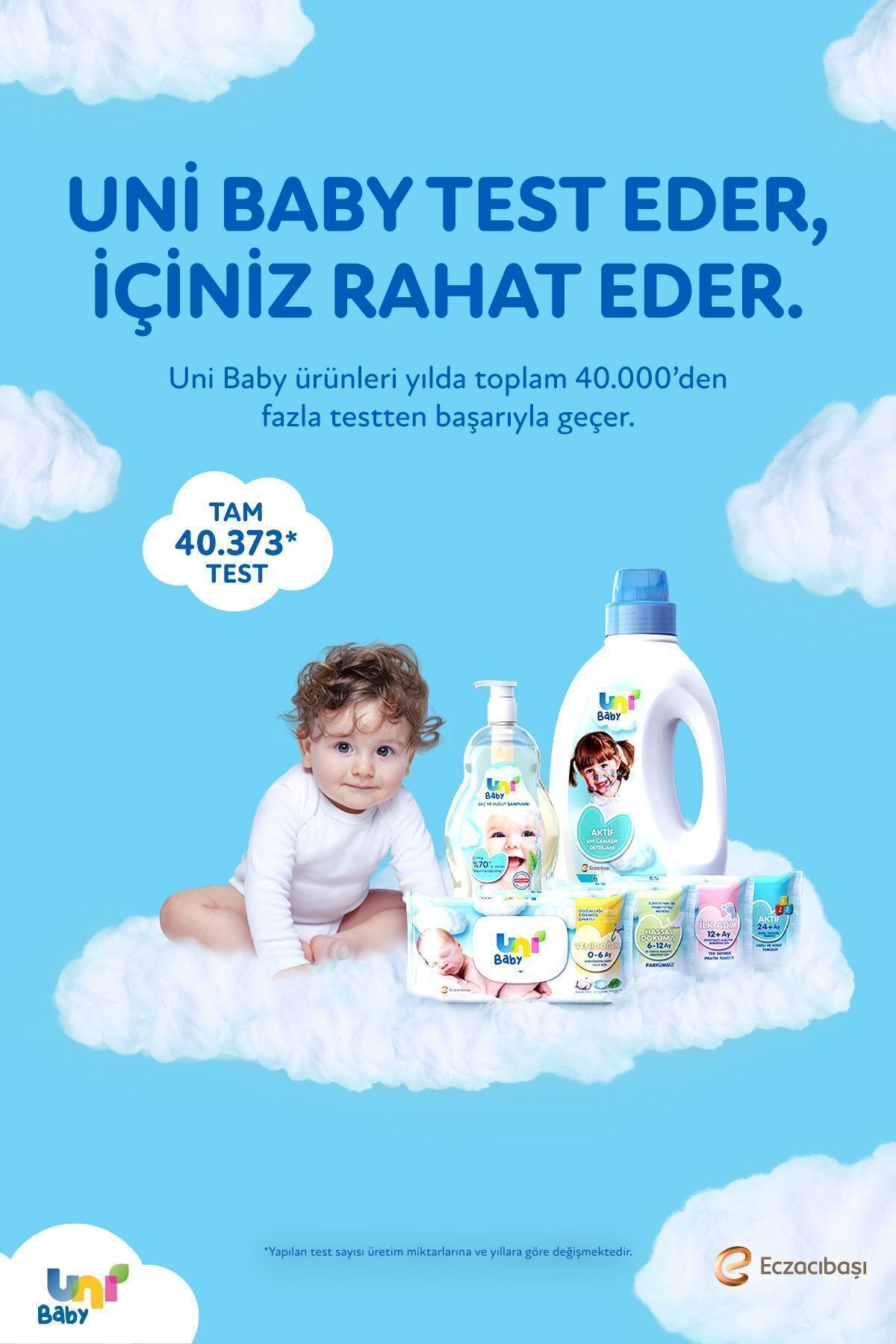 Uni Baby Pure Comfort Beyaz Sabun Kokulu Islak Mendil 12'li 1080 Yaprak fotoğrafı 5 (önizleme)