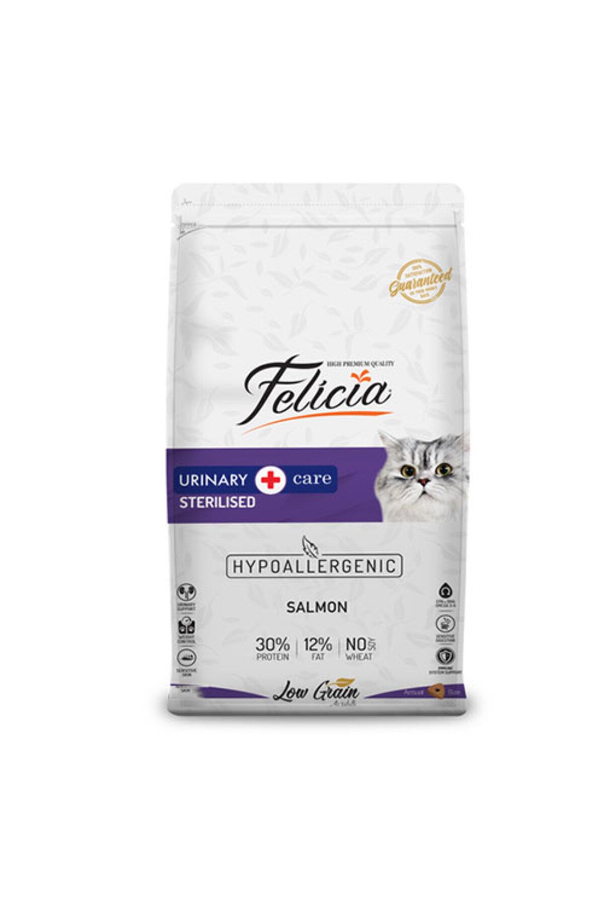 Felicia Hypoallergenic Urinary Somonlu Düşük Tahıllı Kısırlaştırılmış Kedi Maması 12 Kg