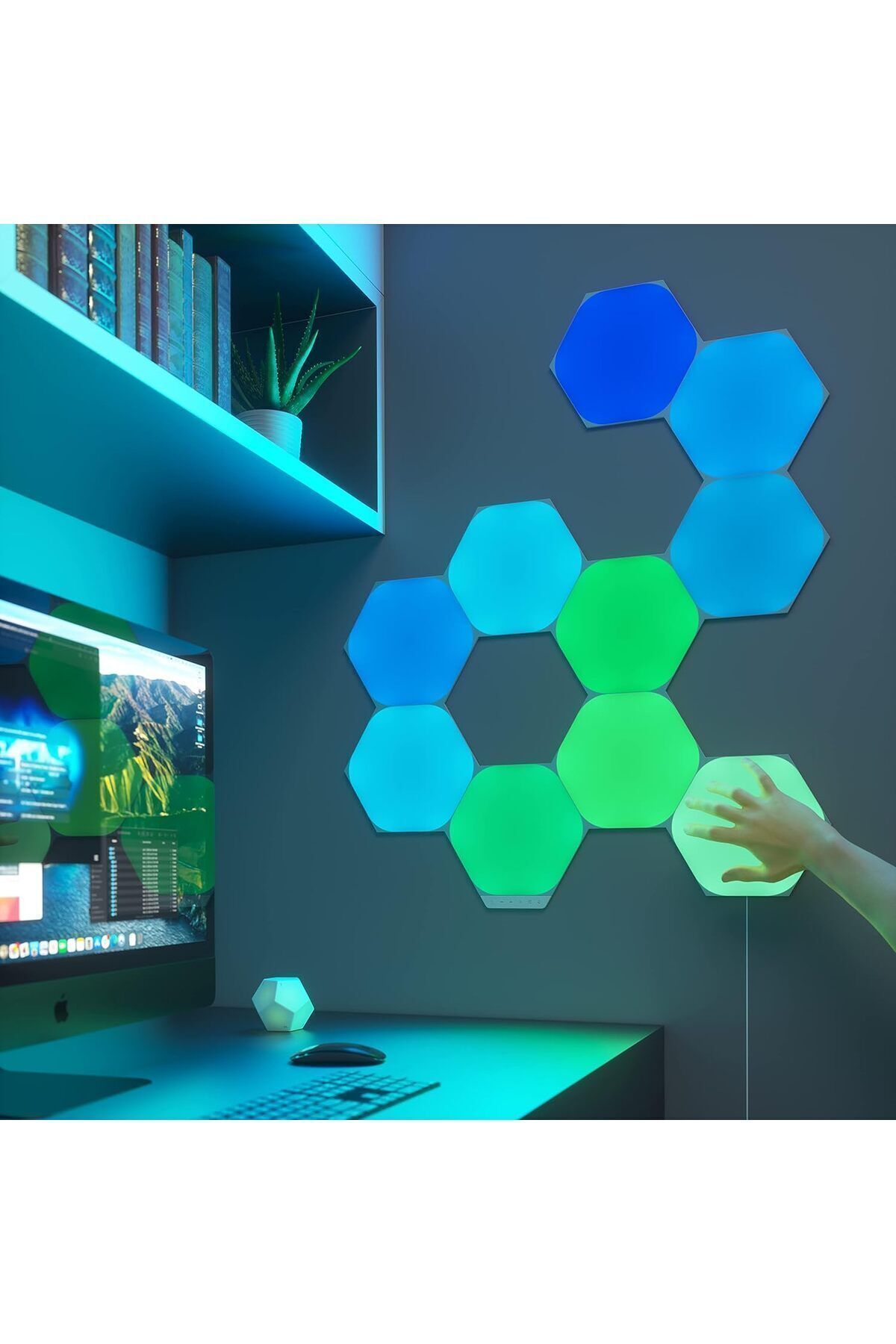 Nanoleaf-Shapes Hex White 3 Pack Expansion Panels Only 5