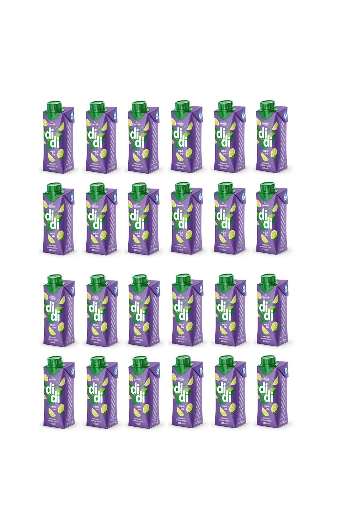 DİDİ Didi Bergamot Aromalı Soğuk Çay Kutu 330 Ml X 24 Adet