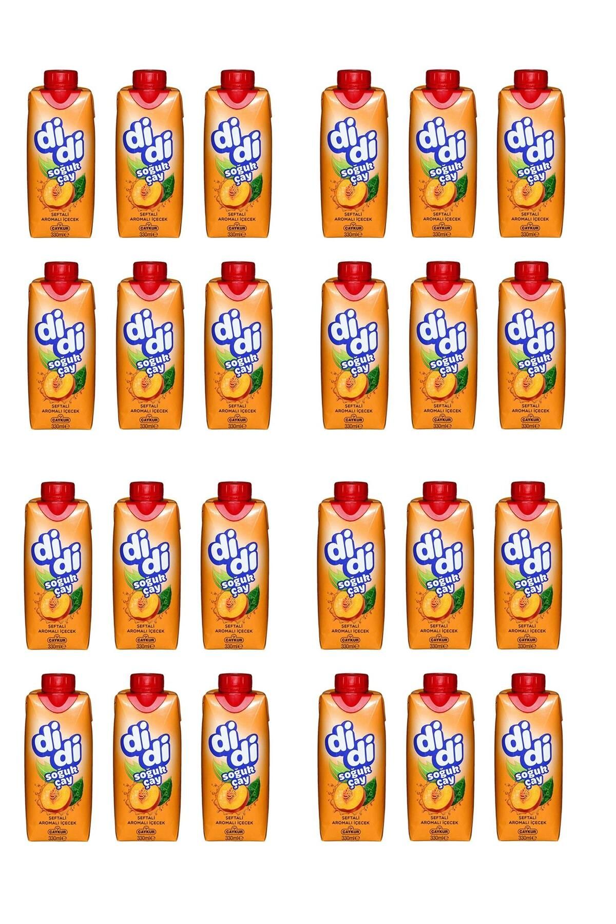 DİDİ Didi Şeftali Aromalı Soğuk Çay Kutu 330 Ml X 24 Adet