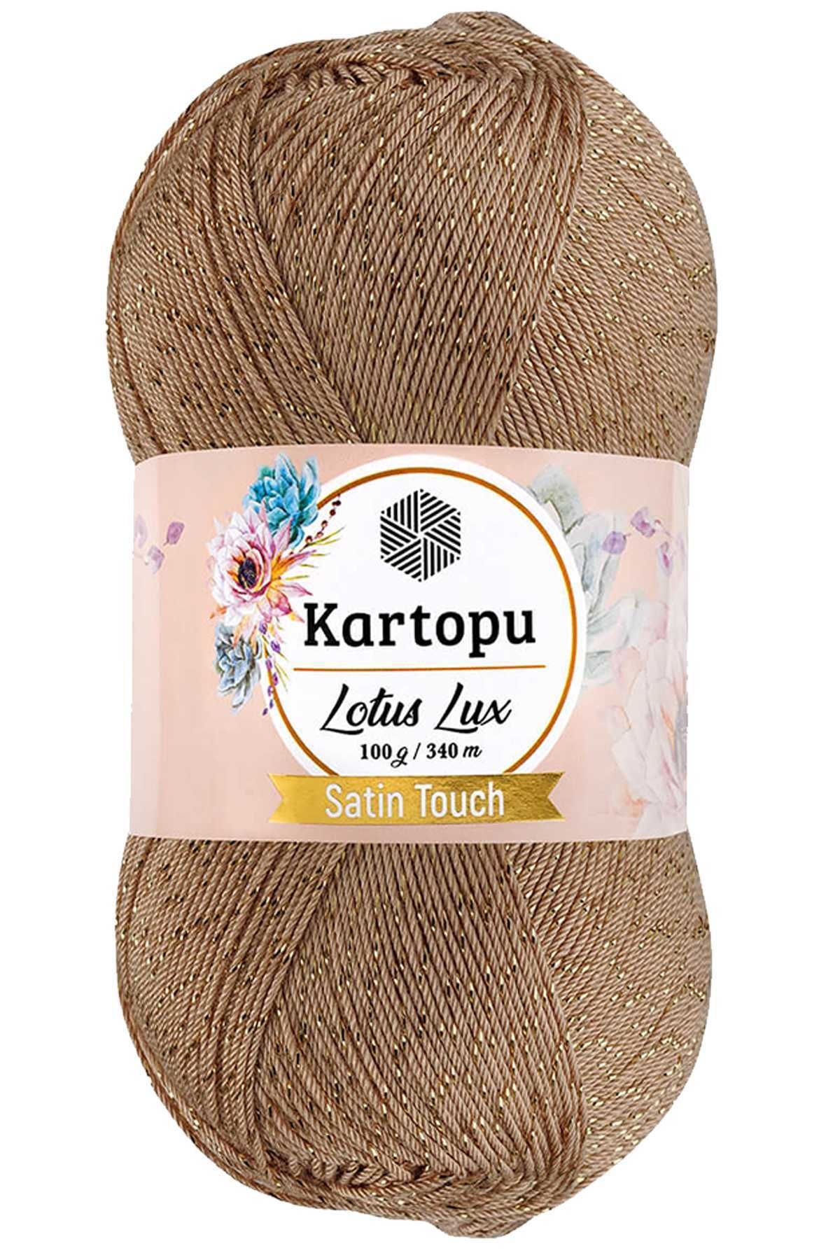 Kartopu Lotus Lux Bikini Büstiyer Bluz Simli Örgü İpi K837 Ten