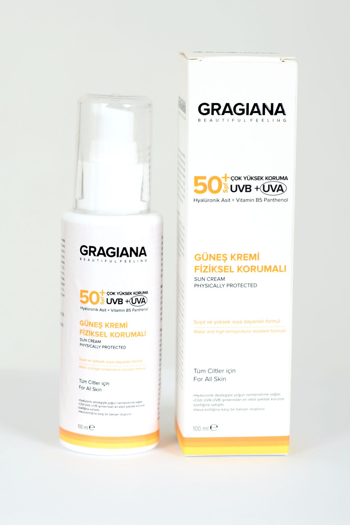 gragiana Güneş Kremi Spf 50 Uvb Güneş Koruyucu 100 Ml