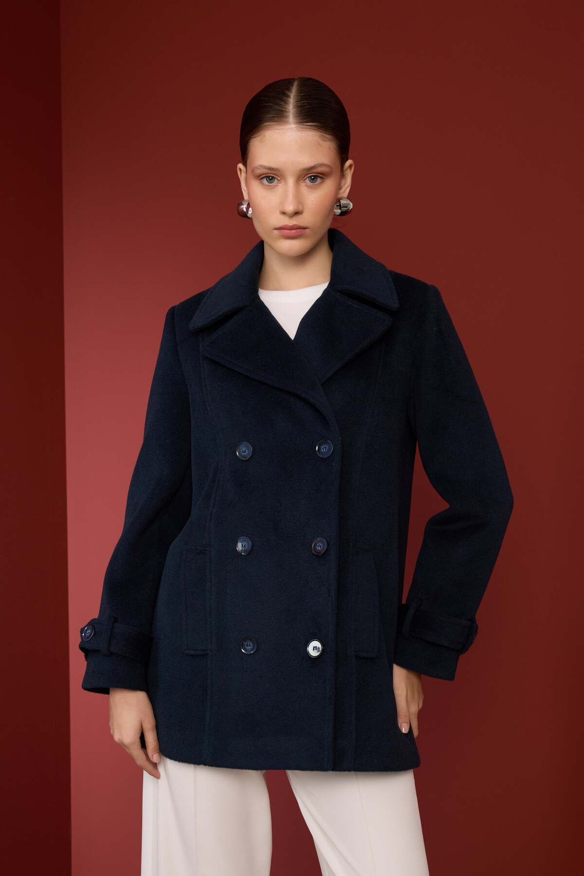 NUR KALAY COLLECTION-Premium Cashmere Coat 2