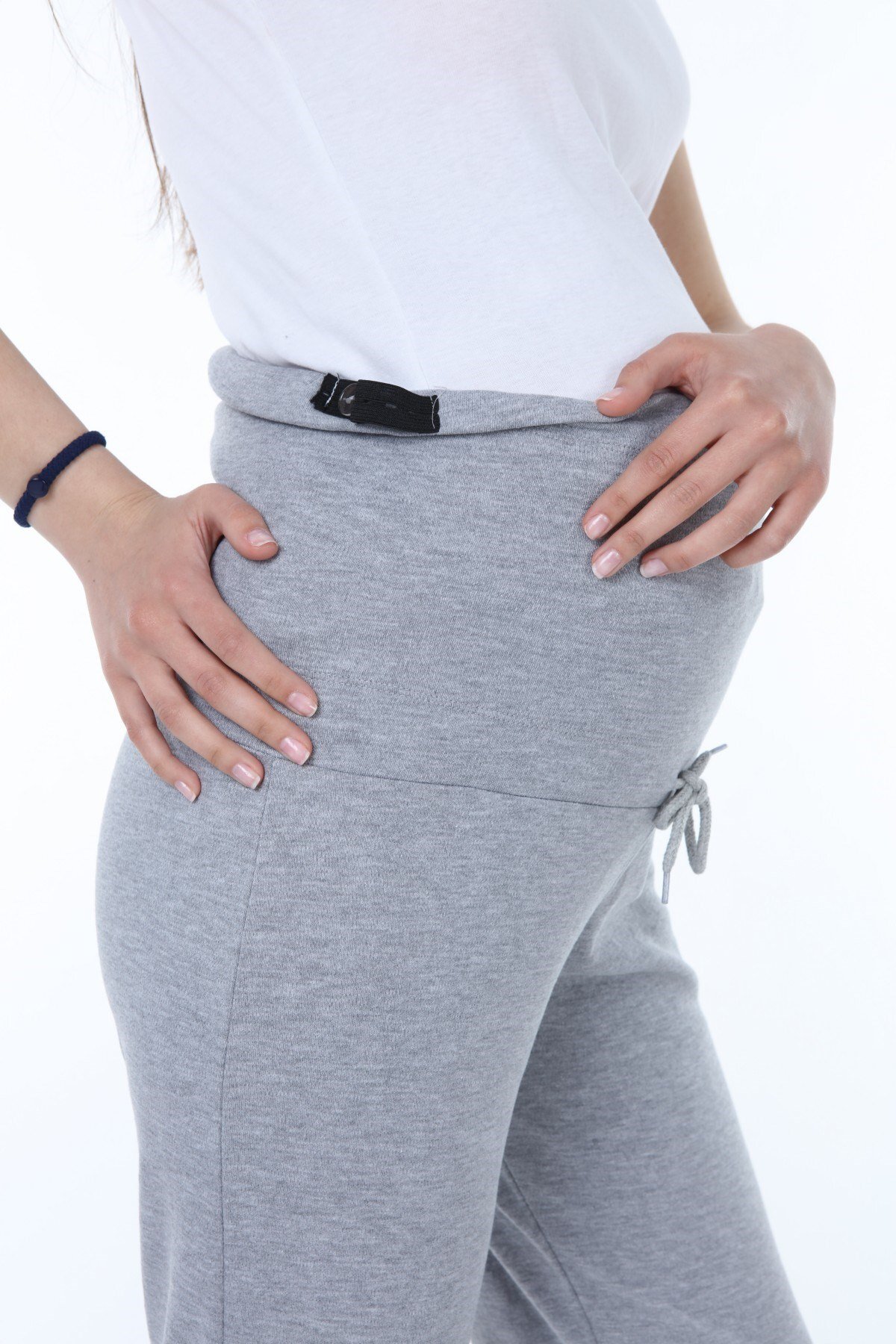 Luvmabelly Myra8501 Beli Ayarlanabilir Hamile Günlük Ev Pantolonu -gri fotoğrafı 5 (önizleme)