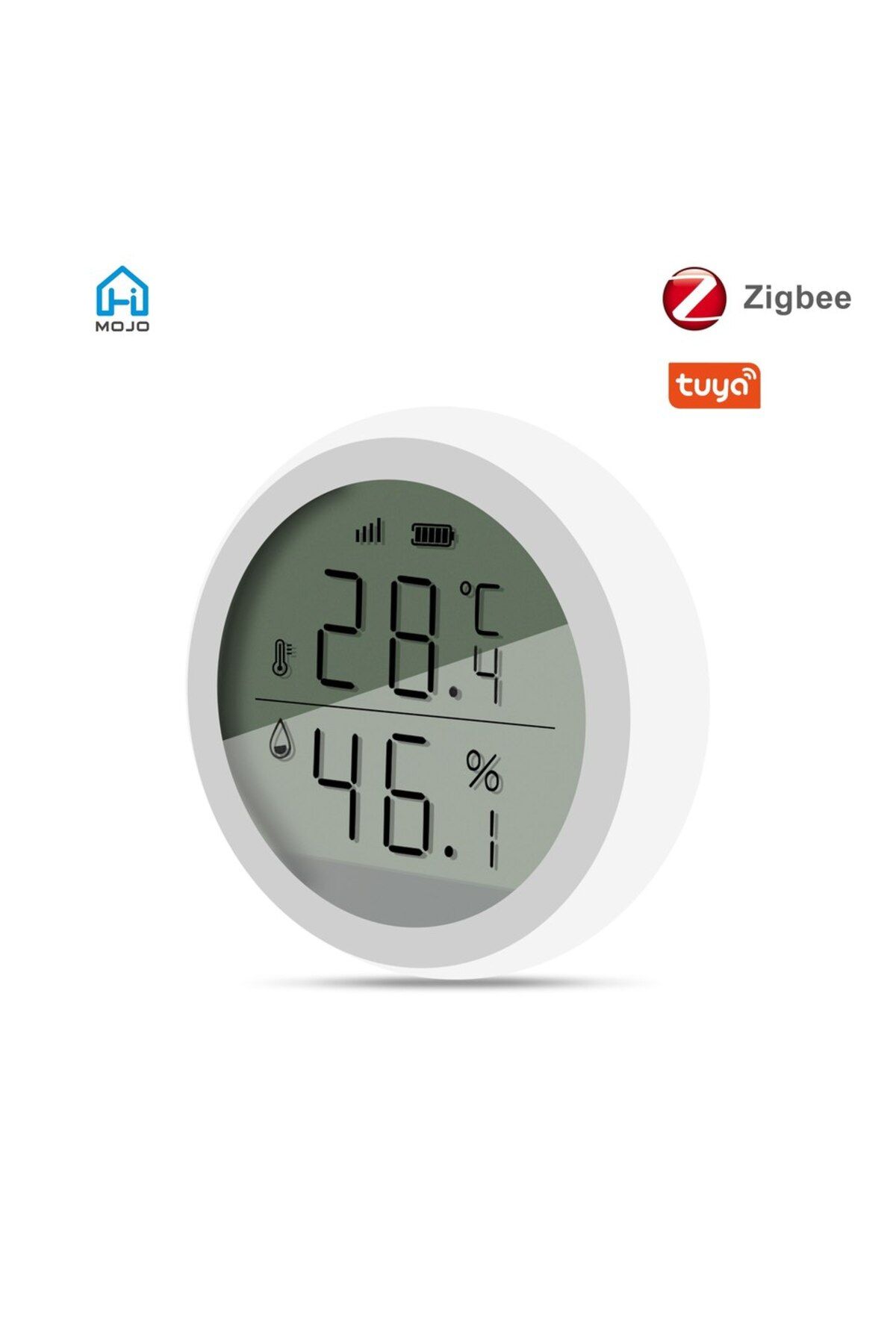 Choice-White Tuya Smart Zigbee Thermometer Home Indoor Temperature And Humidity Sensor With Lcd Display App 7