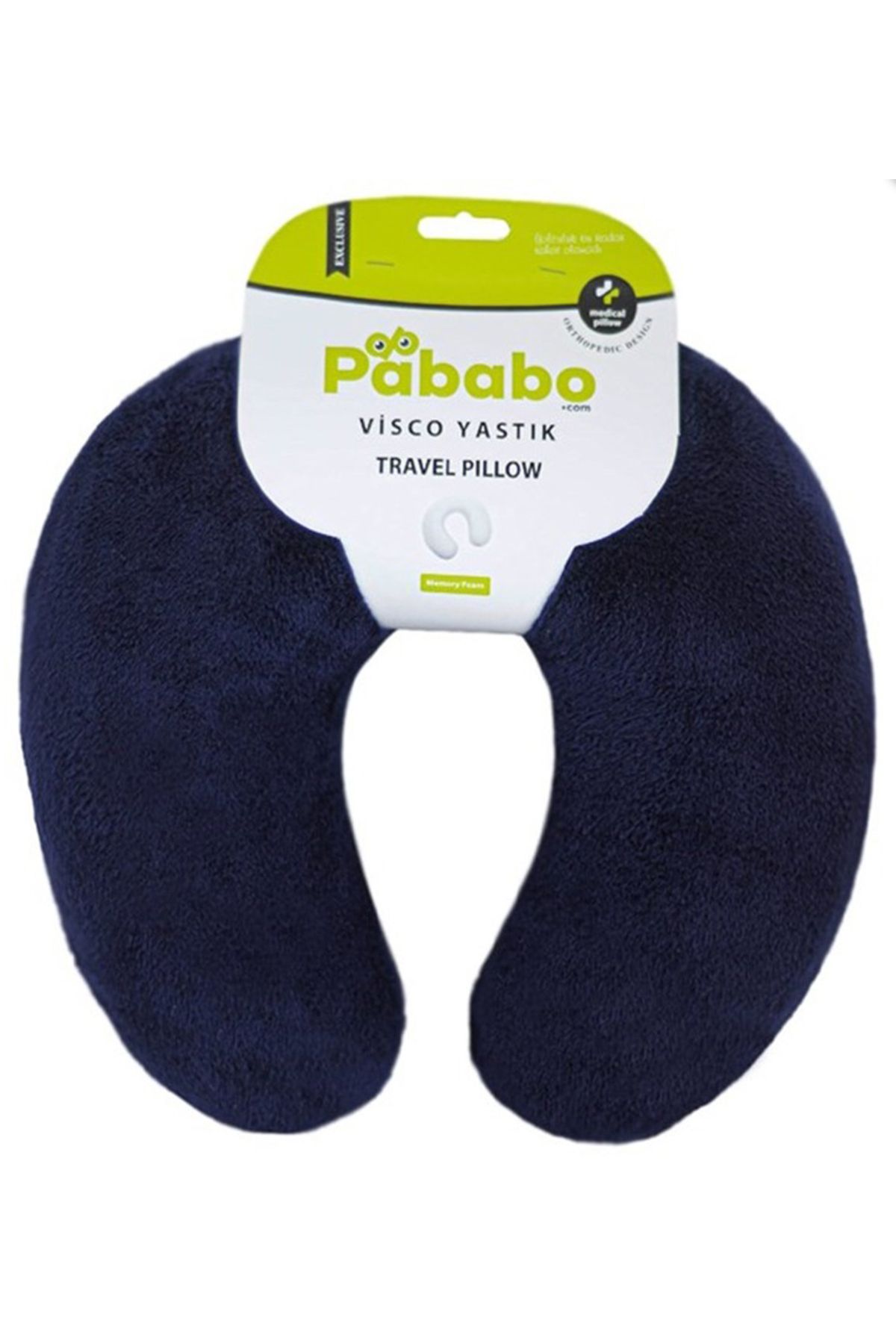 Pababo-Visco Travel Pillow - Comfortable for Airplane, Bus, and Car Trips 1