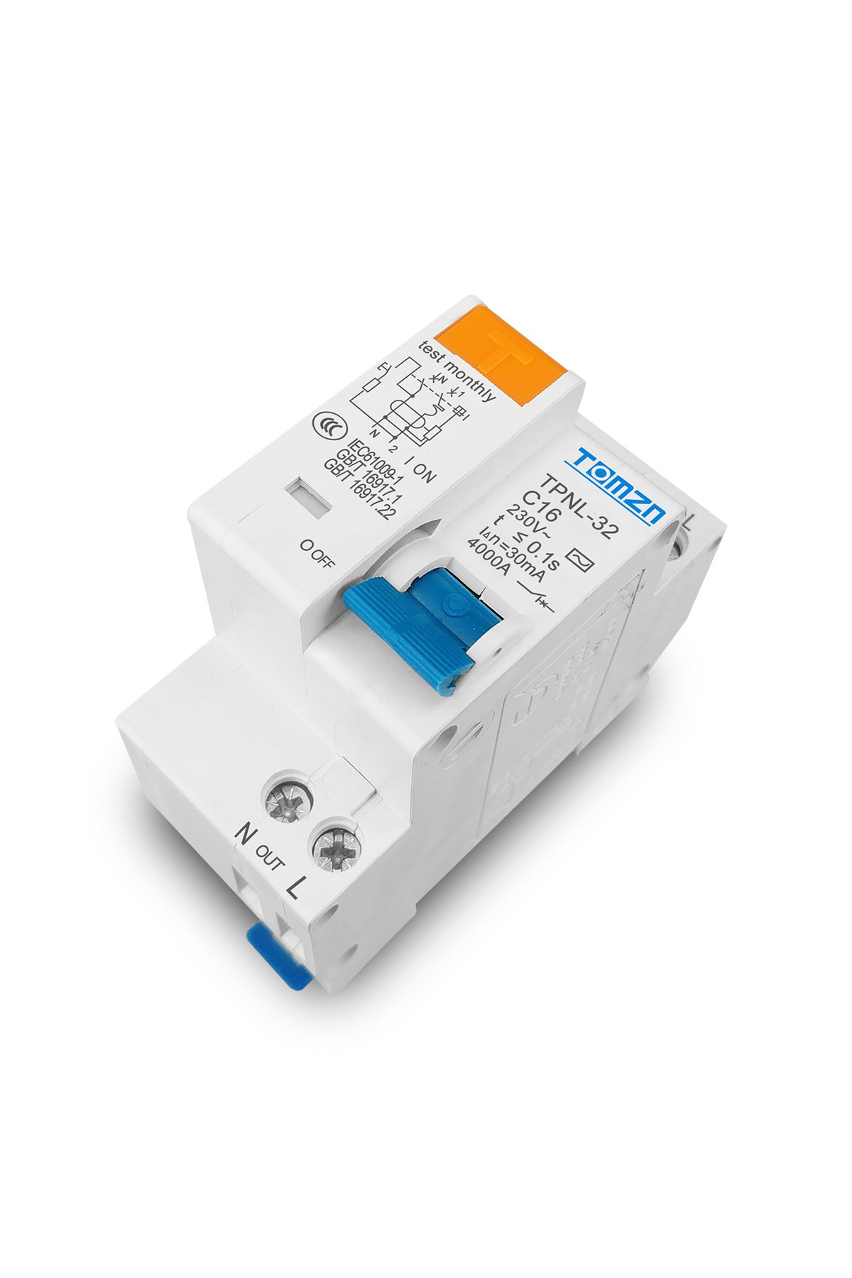 TOMZN-Tpnl 32a Tpnl Dpnl 230v 1p N Residual Circuit Breaker With Over And Short Current Leakage Protection 4