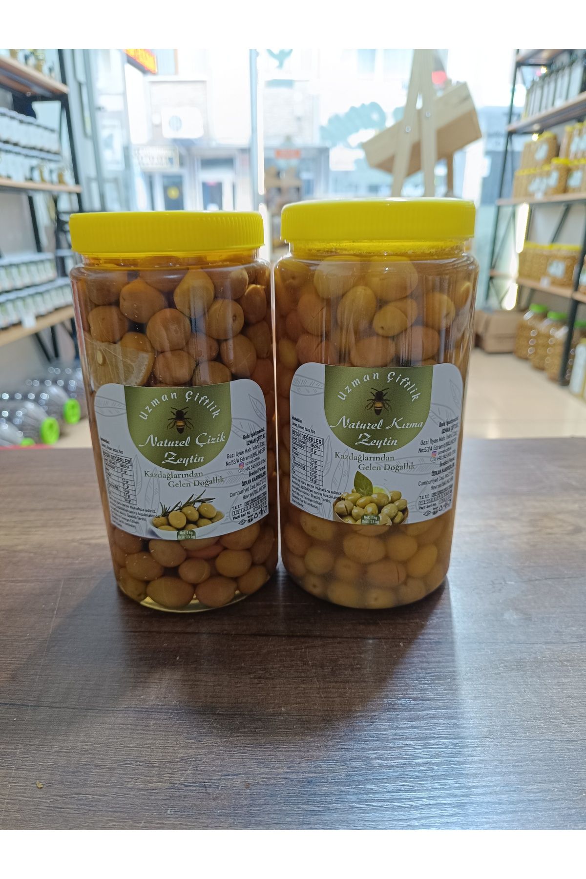 Uzman Çiftlik Edremit Natürel Kırma (1 kg) - Çizik Zeytin (1 kg)