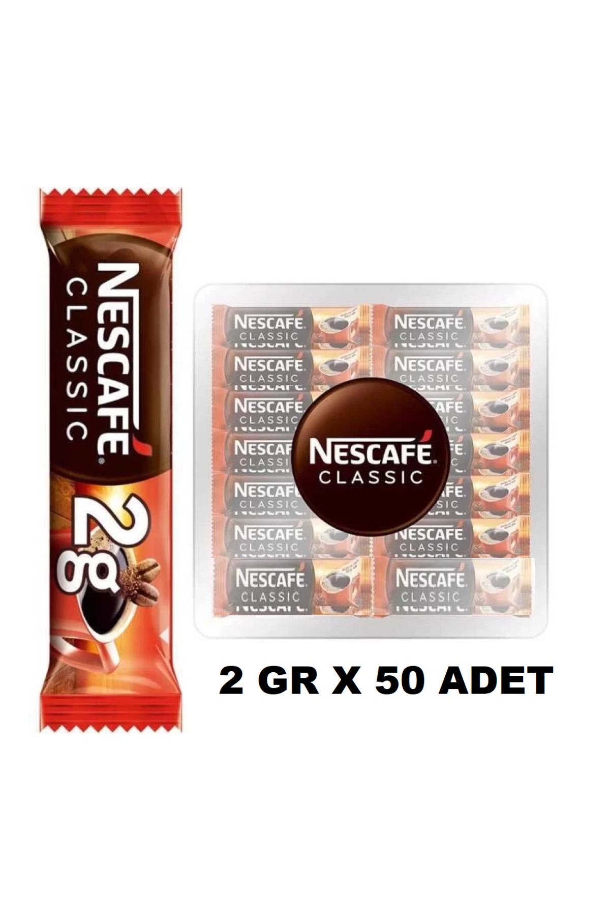 Nescafe Classıc Kahve 2 Gr X 50 Adet