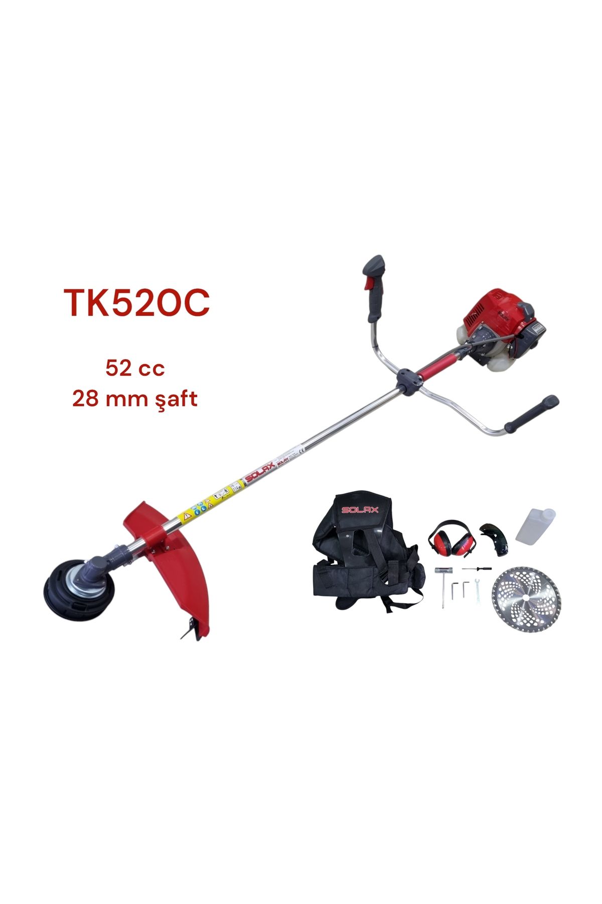 Solax TK520C Benzinli Motorlu Yan Tırpan 52cc 2.2Hp