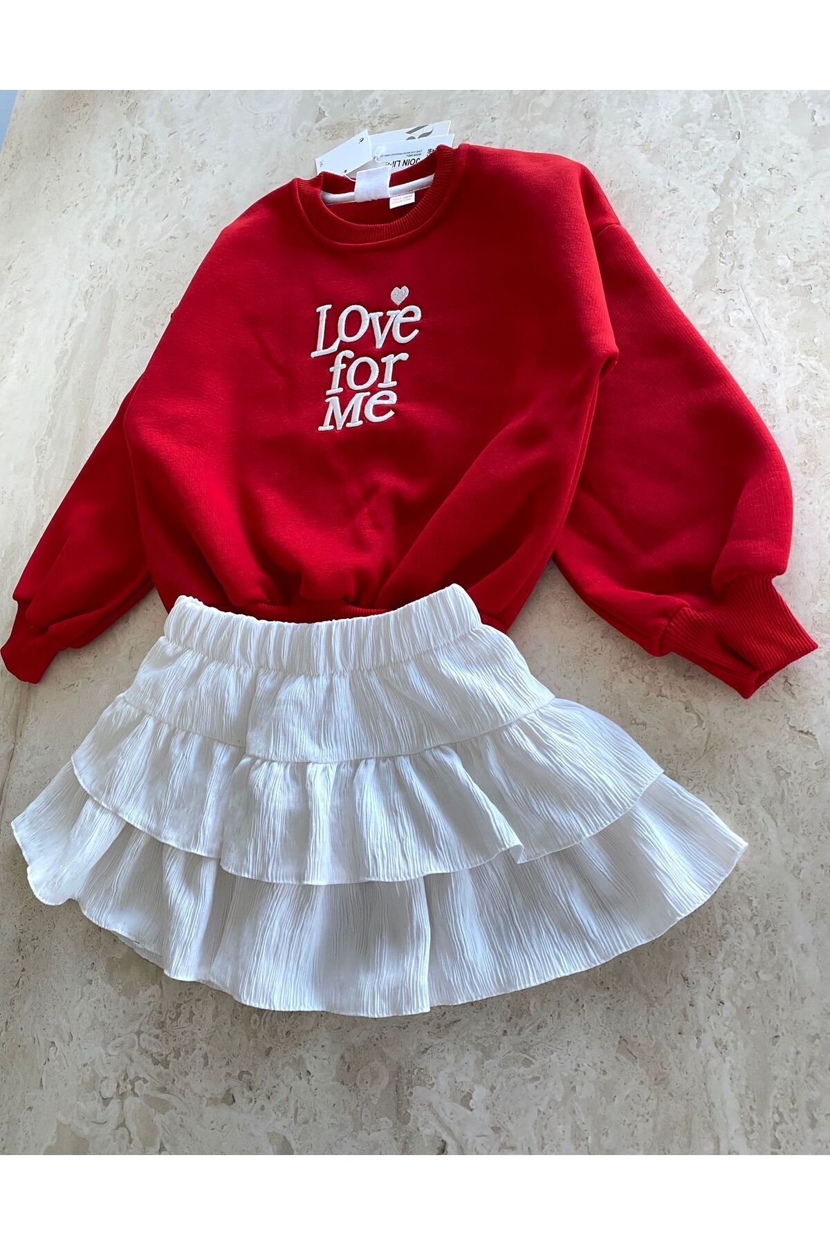 ÇAĞLAR-Barbosa Sweatshirt Skirt Girl's Set 4