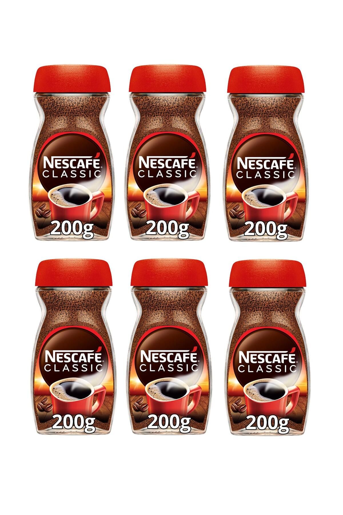 Nescafe Classıc Kahve Cam 200 Gr X 6 Adet