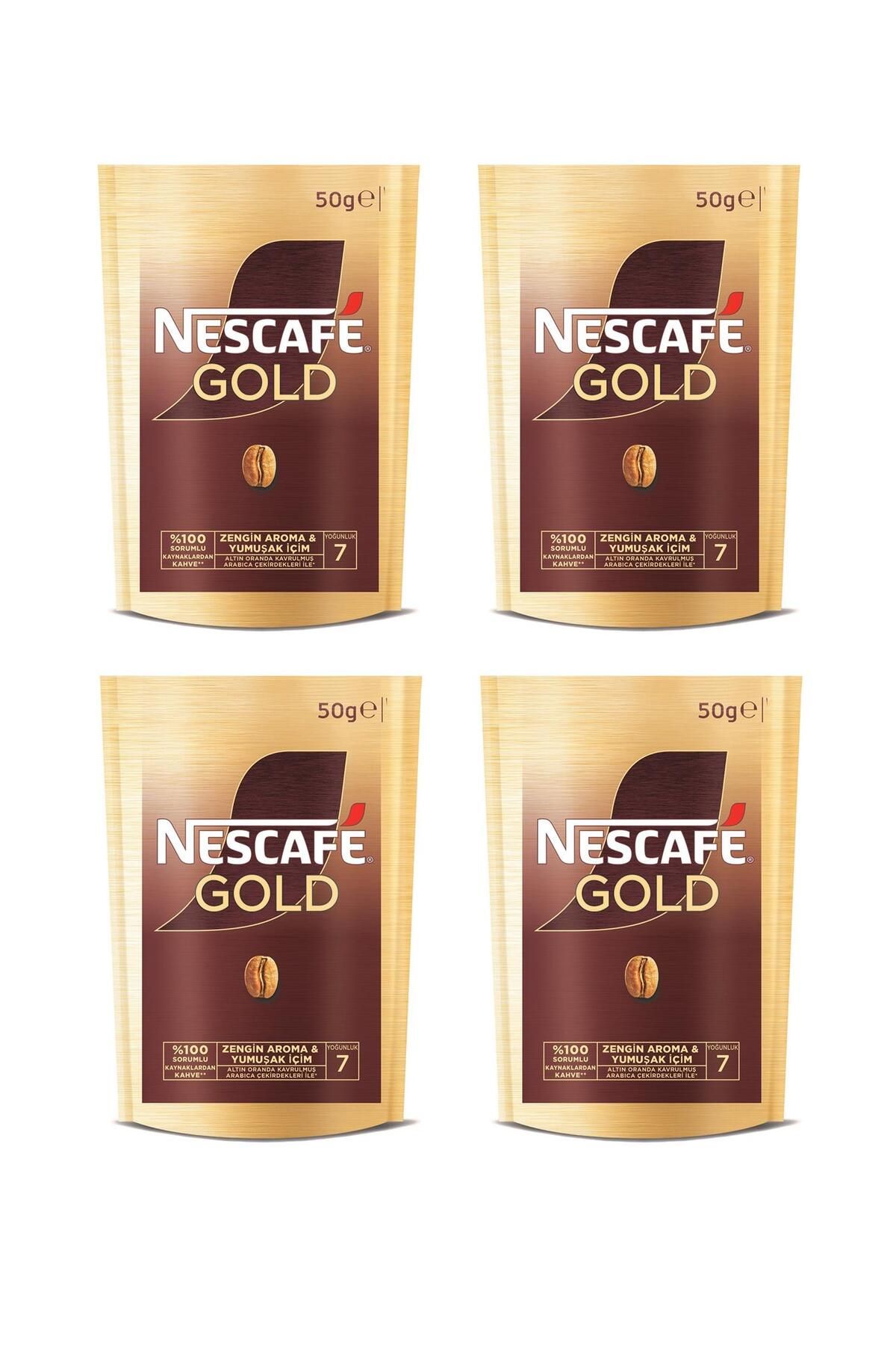 Nescafe Gold Kahve Poşet 50 Gr X 4 Adet