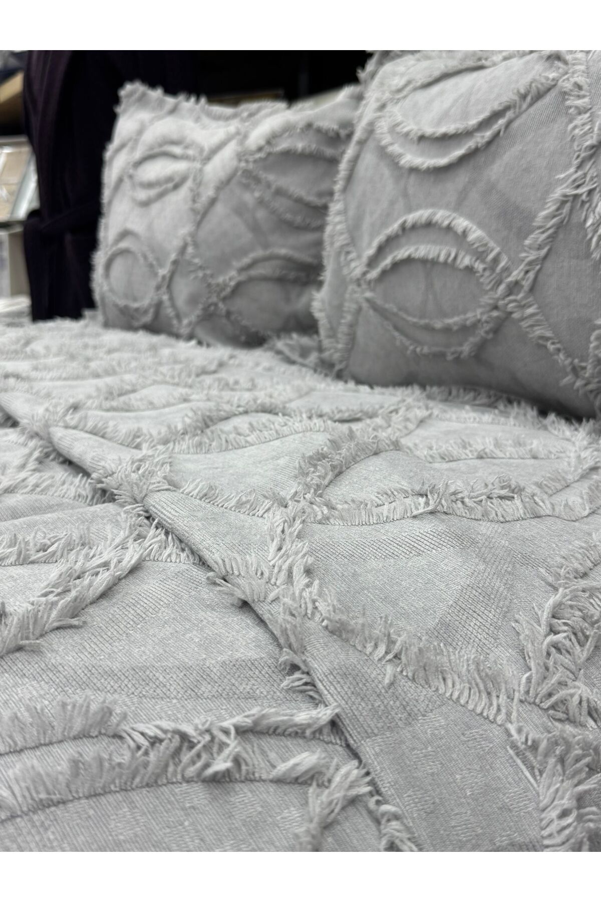 Çapa Home-Anchor Home 3 Pieces Embroidered Double Bed Cover 5