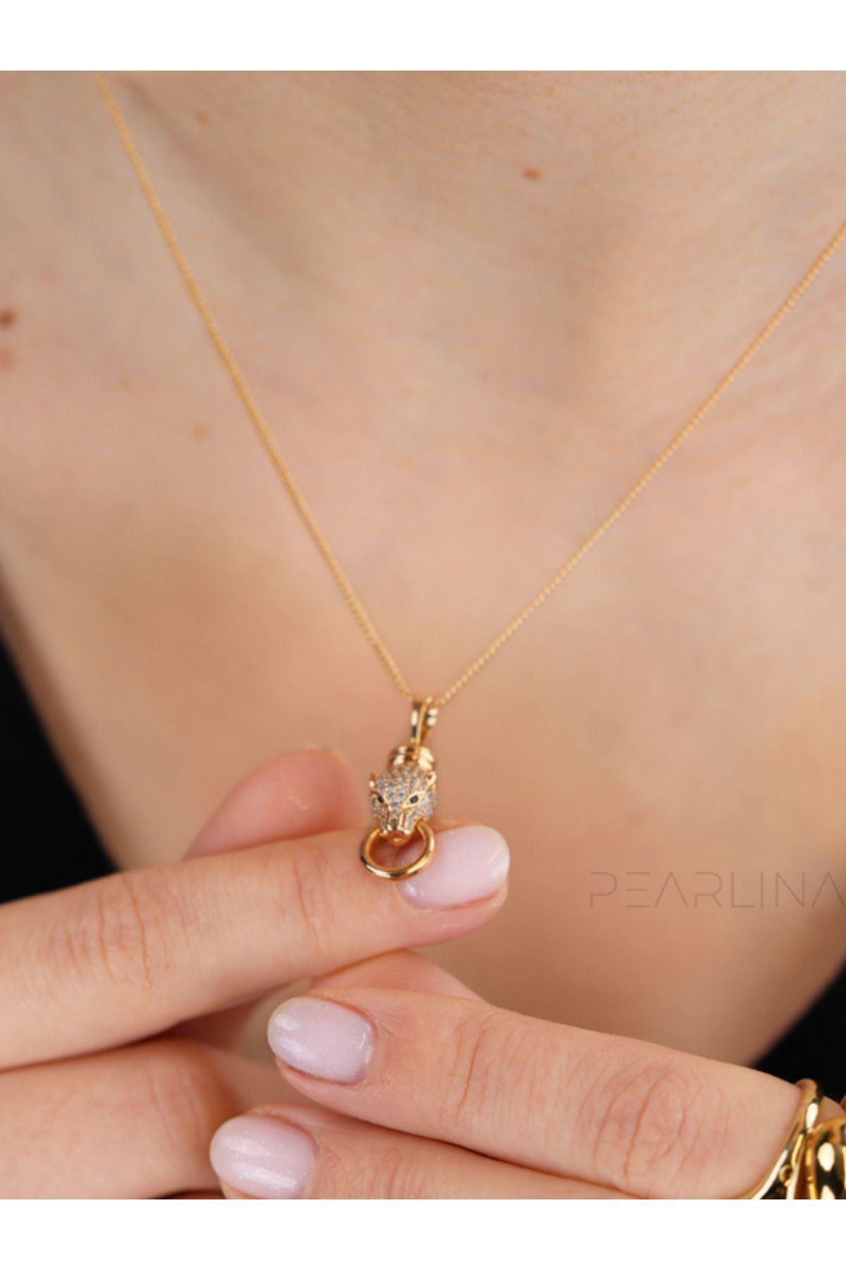 XUPING JEWELRY-Tiger Rose Gold Xuping Necklace 1