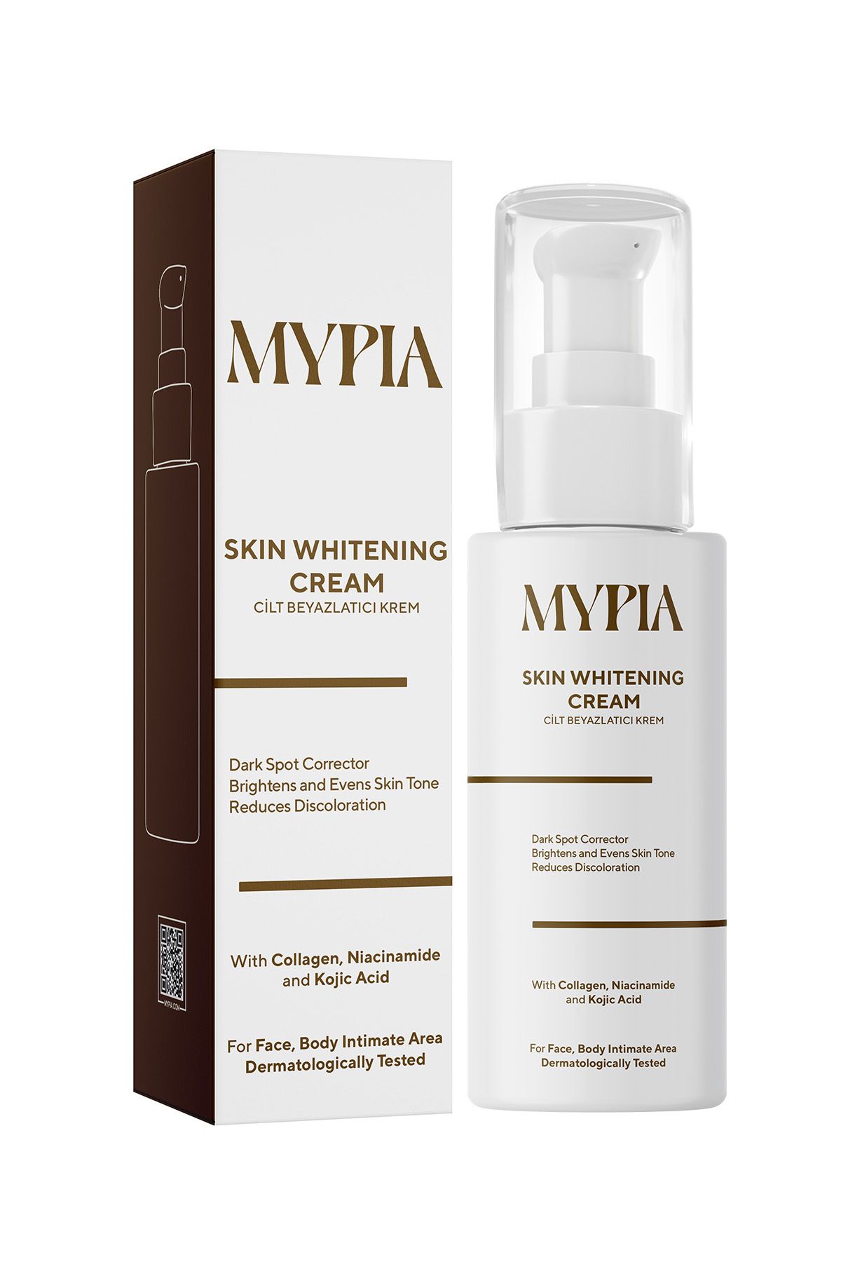 Mypia Cosmetics 2'li Cilt Beyazlatıcı Aydınlatıcı Glutatyonlu Krem, Kolajen, Niacinamide ve Kojik Asit Etkili 50 ML-2