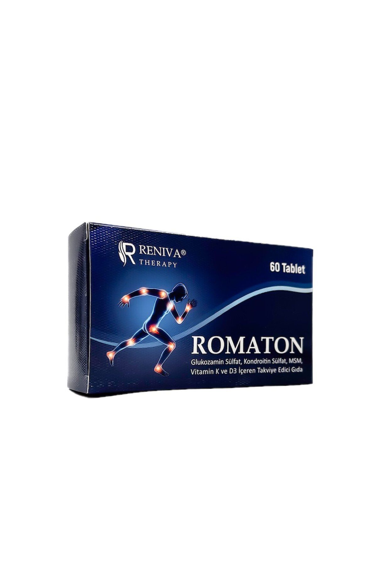 Reniva Therapy Romaton Glukozamin Sülfat, Kondroitin Sülfat, MSM, Vitamin K ve D3 İçeren Takviye Edici Gıda