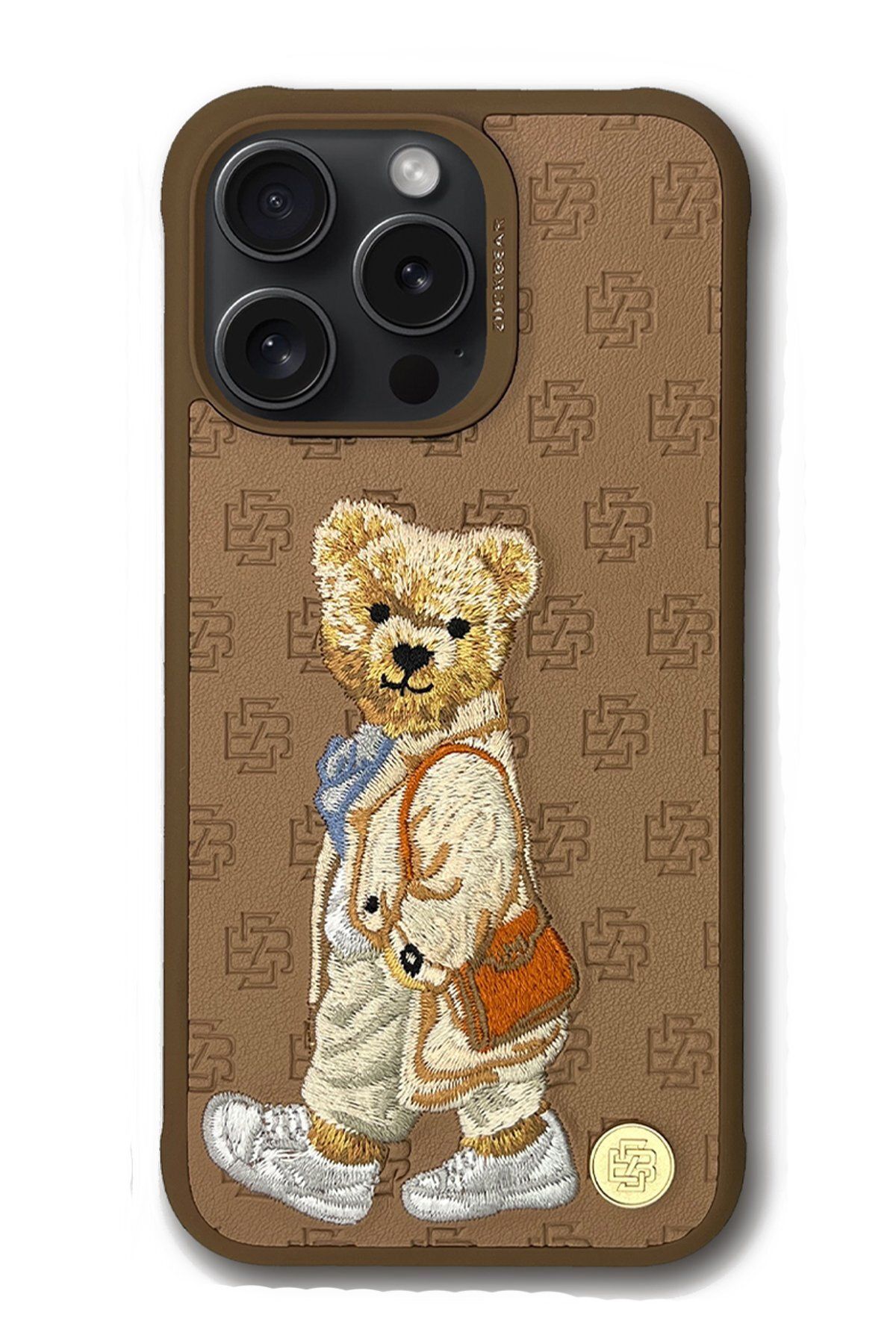 NewFace ZuckBear iPhone 15 Pro Paris Gentleman Kapak - Bag GLSTD