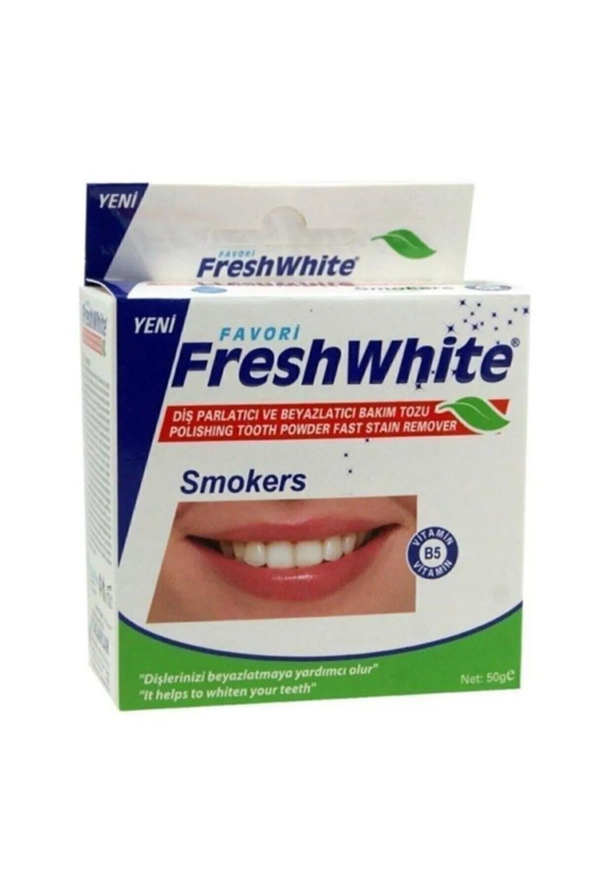 Fresh White FRESH WHİTE SMOKER DİŞ TOZU Beyazlatıcı ve Parlatıcı 50gr