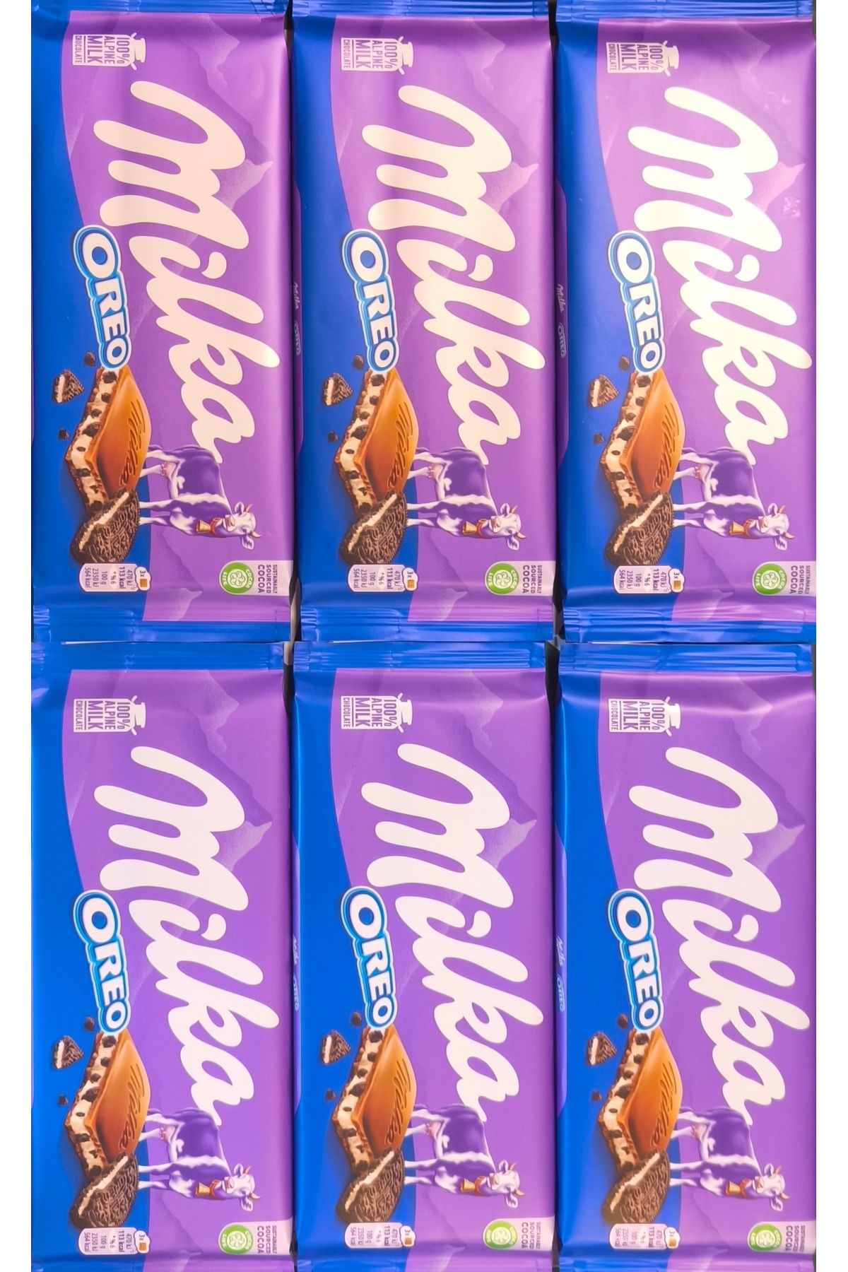 Milka Oreo Tablet 100 Gram x 6 Adet Toplam 600 Gram